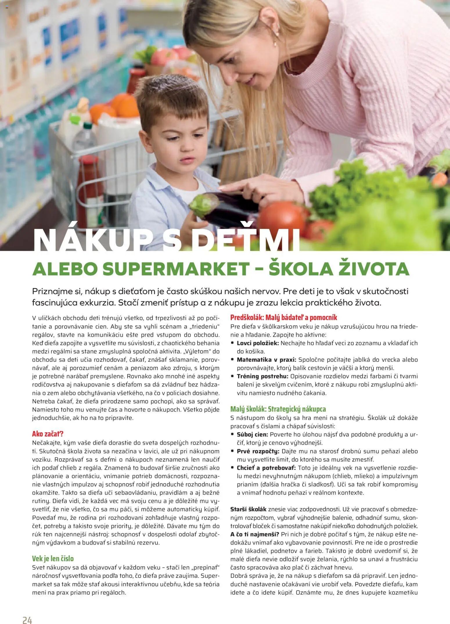Nové COOP Jednota akcie – leták je platný od 01.04.2026 | Strana: 24 | Produkty: Mlieko, Chlieb, Jablká, Hra