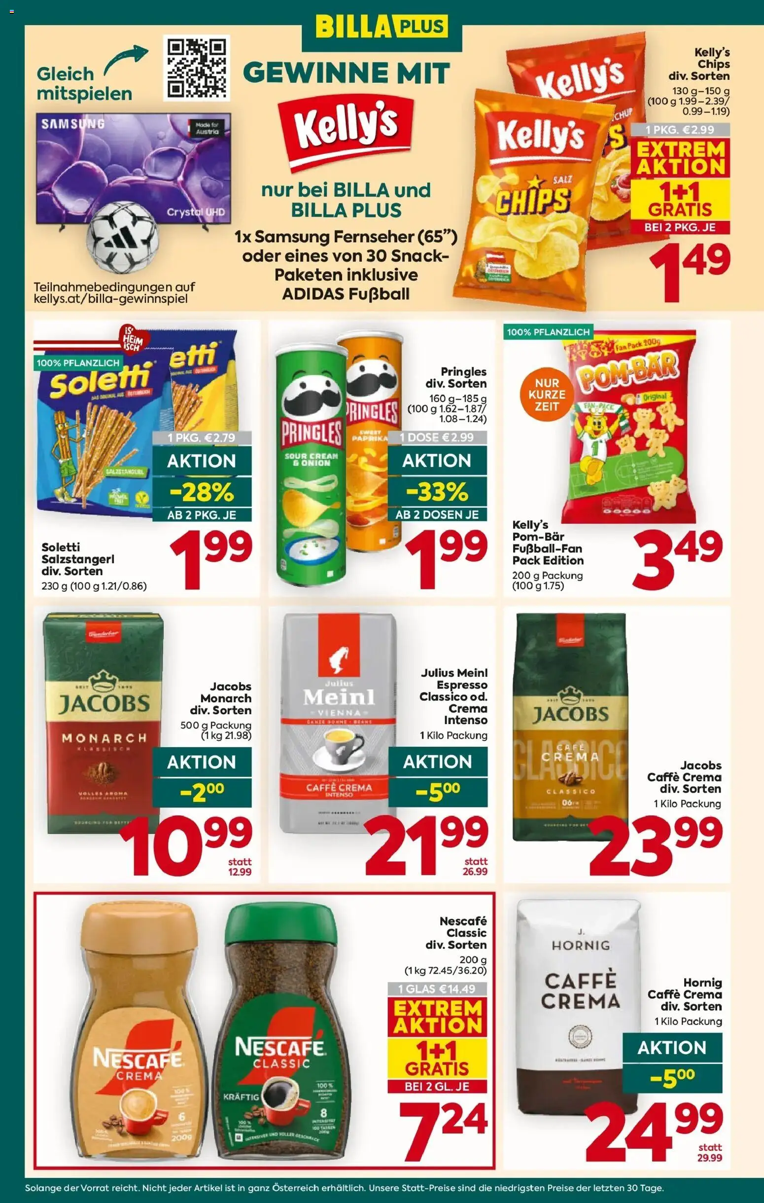 Billa Plus Flugblatt - Salzburg gültig ab 03.06.2026 | Seite: 12 | Produkte: Chips, Salz, Fernseher, Samsung