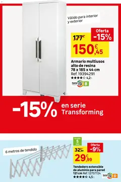 Vista previa Leroy Merlin catálogo válido desde el 26.05.2026 | Página: 96 | Productos: Tendedero, Armario