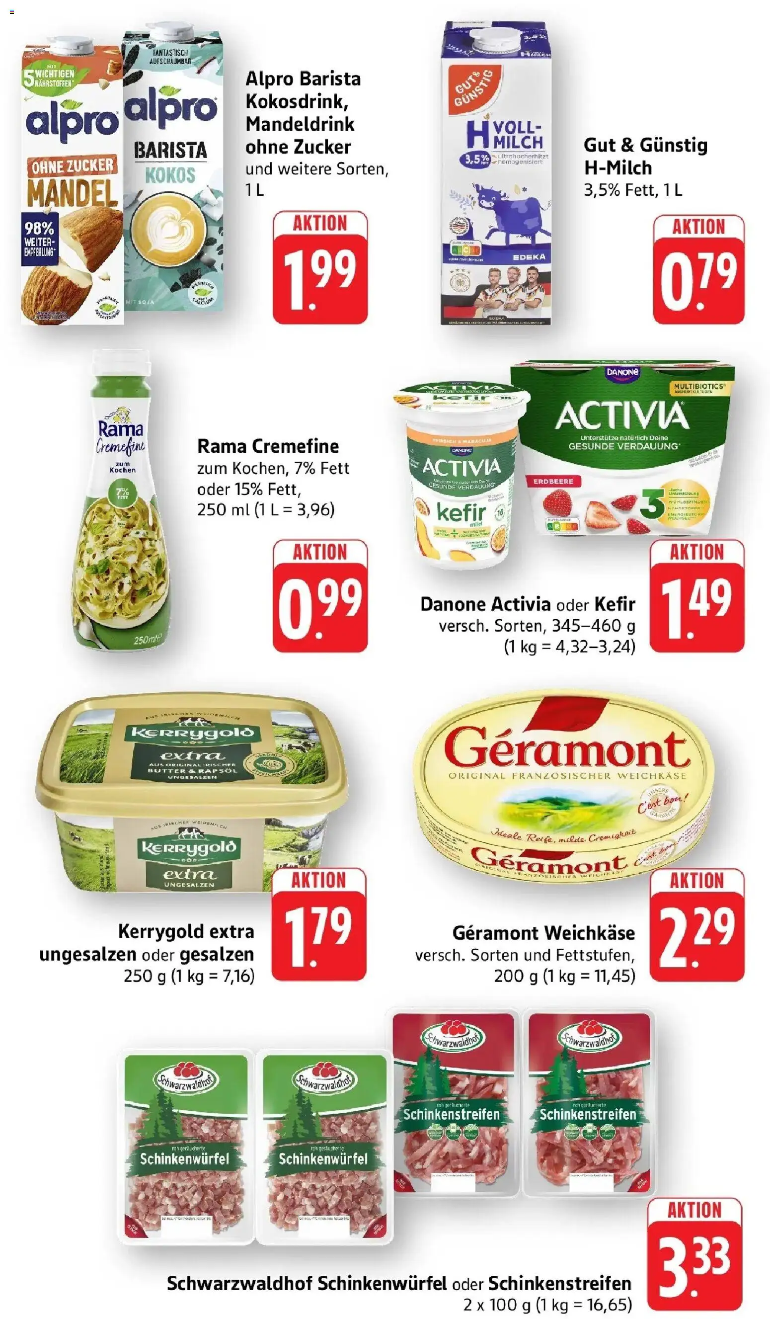 nah & gut Prospekt Sinsheim – gültig ab 27.07.2026 | Seite: 4 | Produkte: Activia, Kefir, Milch, Pfirsich
