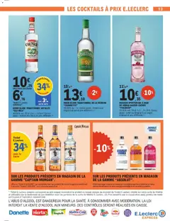 E.Leclerc - Prévisualisation de BOISSON SPIRITUEUSE À BASE DE VODKA SAVEUR CHERRY "POLIAKOV", 32.00% vol. 70 cl. Le L: 14,79 €. Existe aussi: Lime ou Original à un degré d'alcool et prix différents. valide à partir de 21.04.2026 | Page: 13 | Produits: Vodka, Base, Rhum, Rhum blanc traditionnel