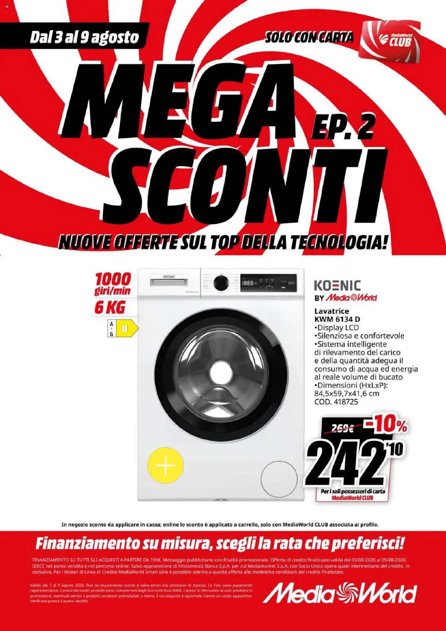Volantino Media World del 03/08/2026 | Pagina: 66