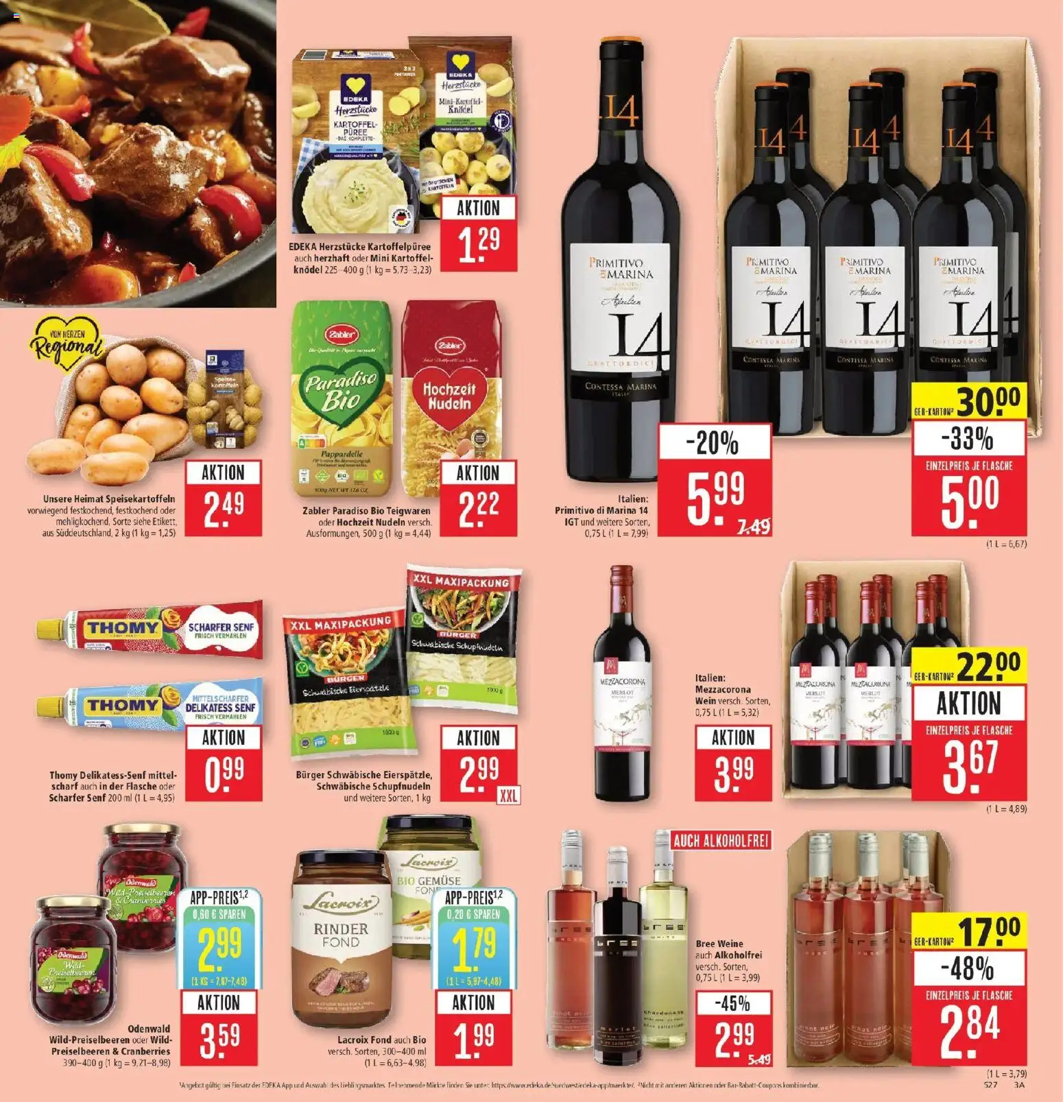 Marktkauf Prospekt Aschaffenburg (ab 05.10.2026) » Angebote online | Seite: 3 | Produkte: Bree, Burger, Gemüse, Nudeln