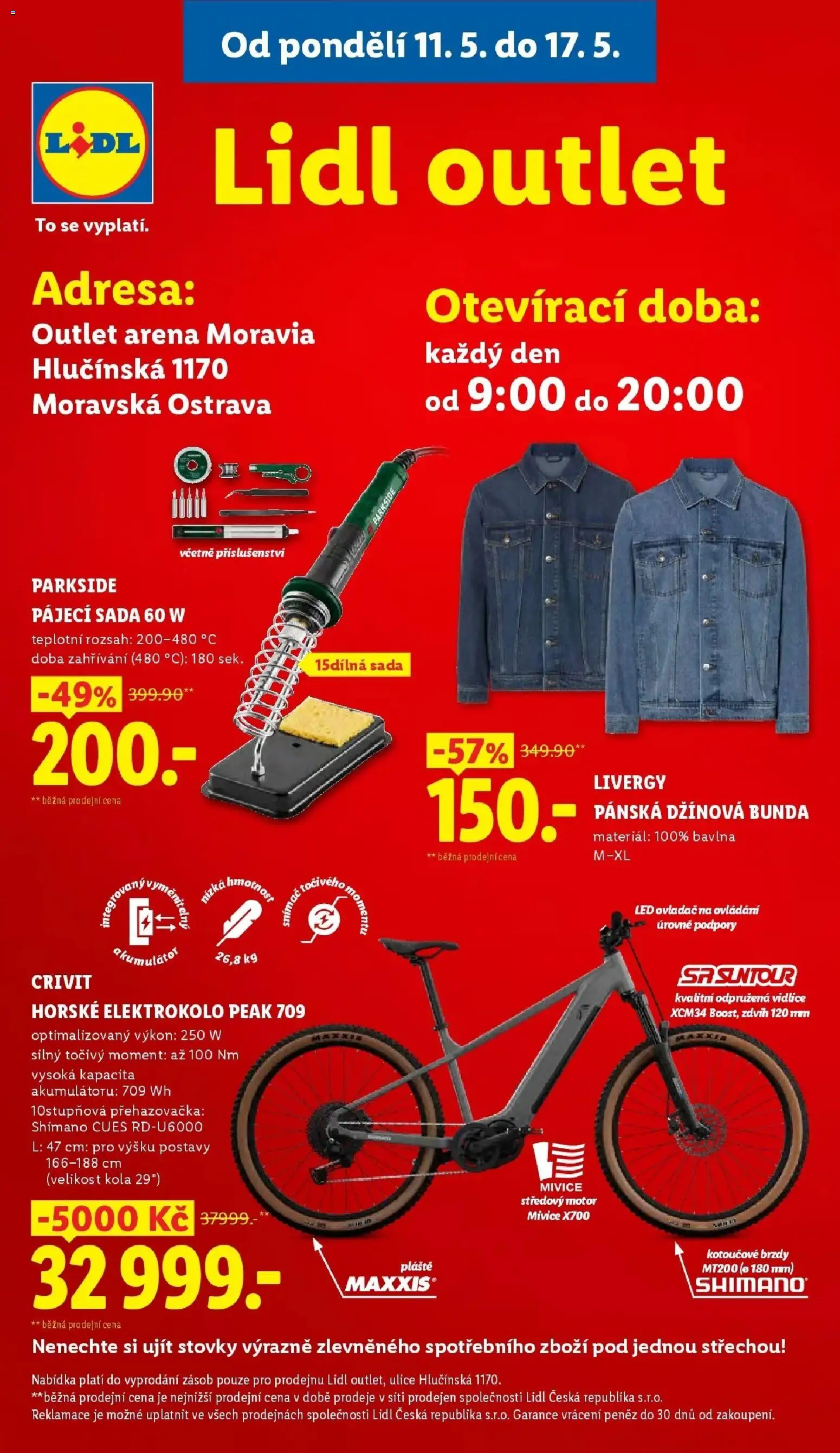 Lidl aktuální leták od 14.05.2026 | Strana: 33 | Produkty: Parkside, Džínová bunda, Kola, LED