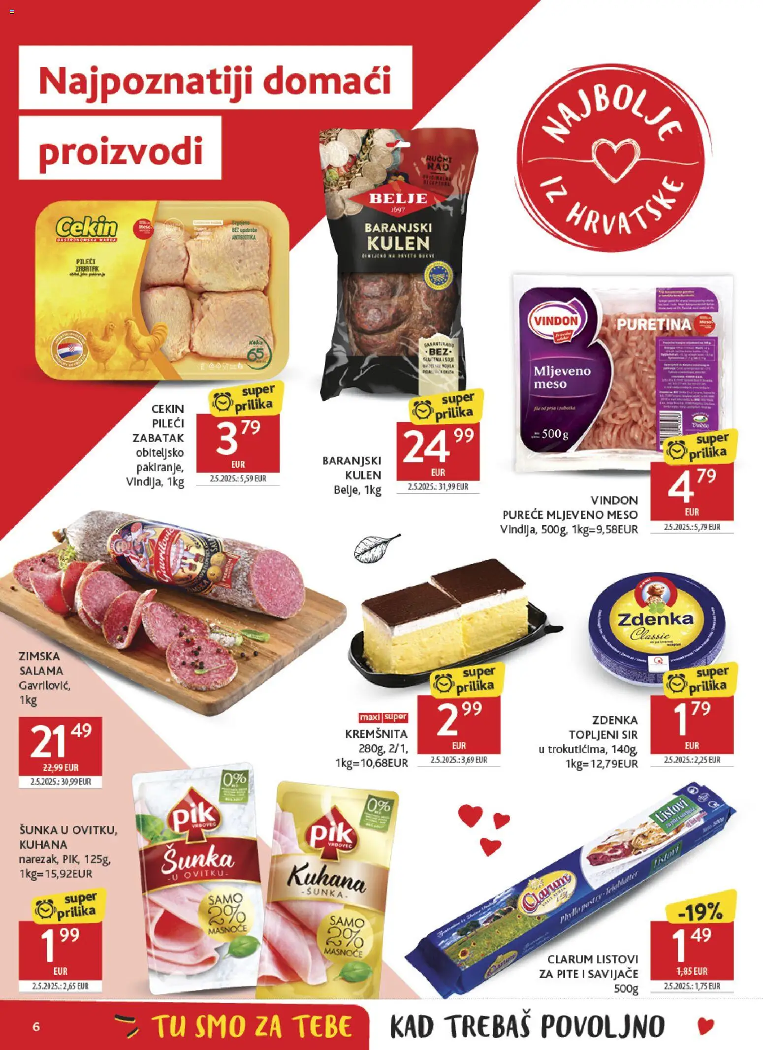Konzum HR akciós ujság - amely érvényes a következő dátumtól: 2026.10.07. | Oldal: 6 | Termékek: Pite