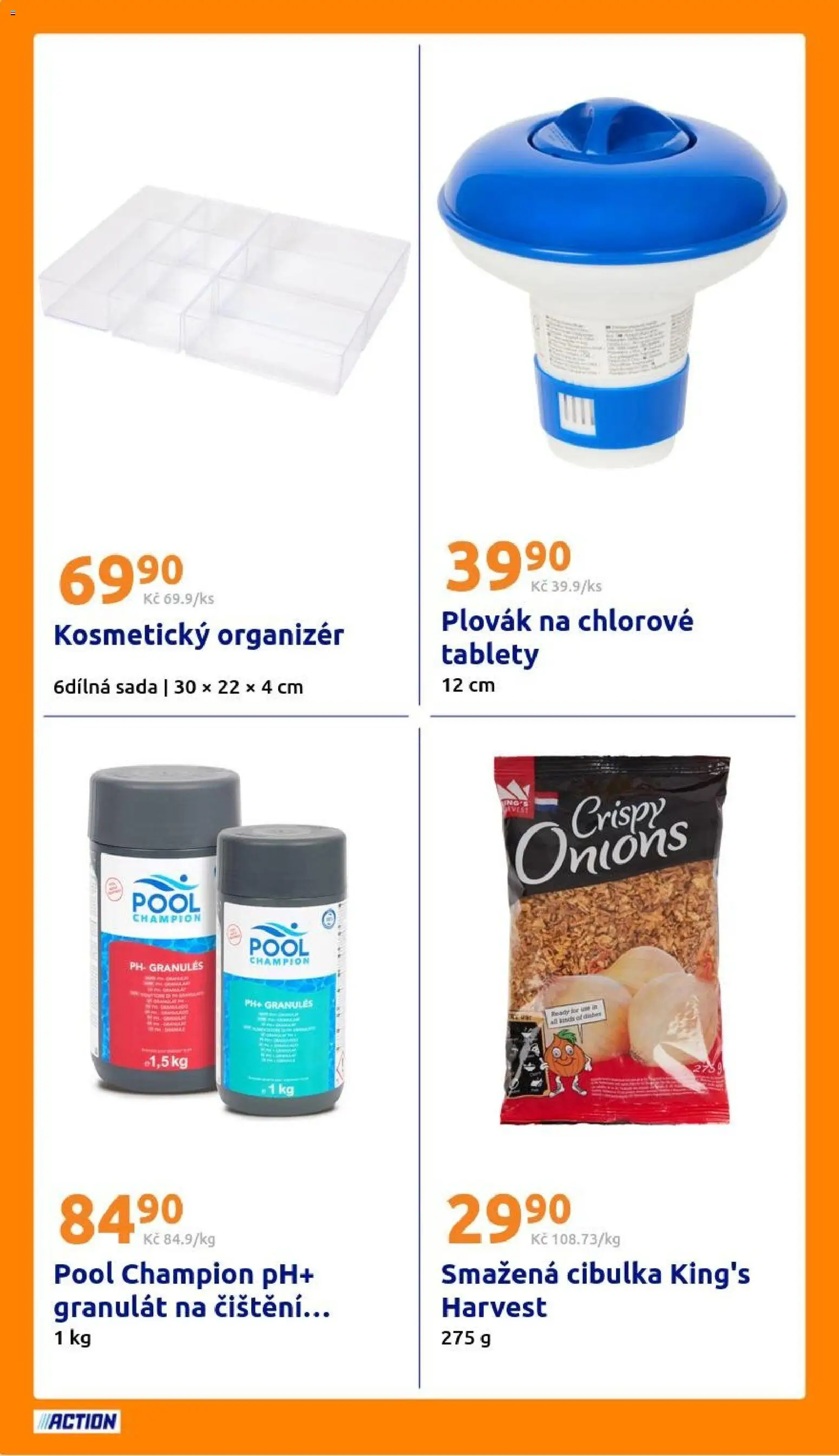 Action leták od 01.07.2026 | Strana: 18 | Produkty: Organizér, Smažená cibulka