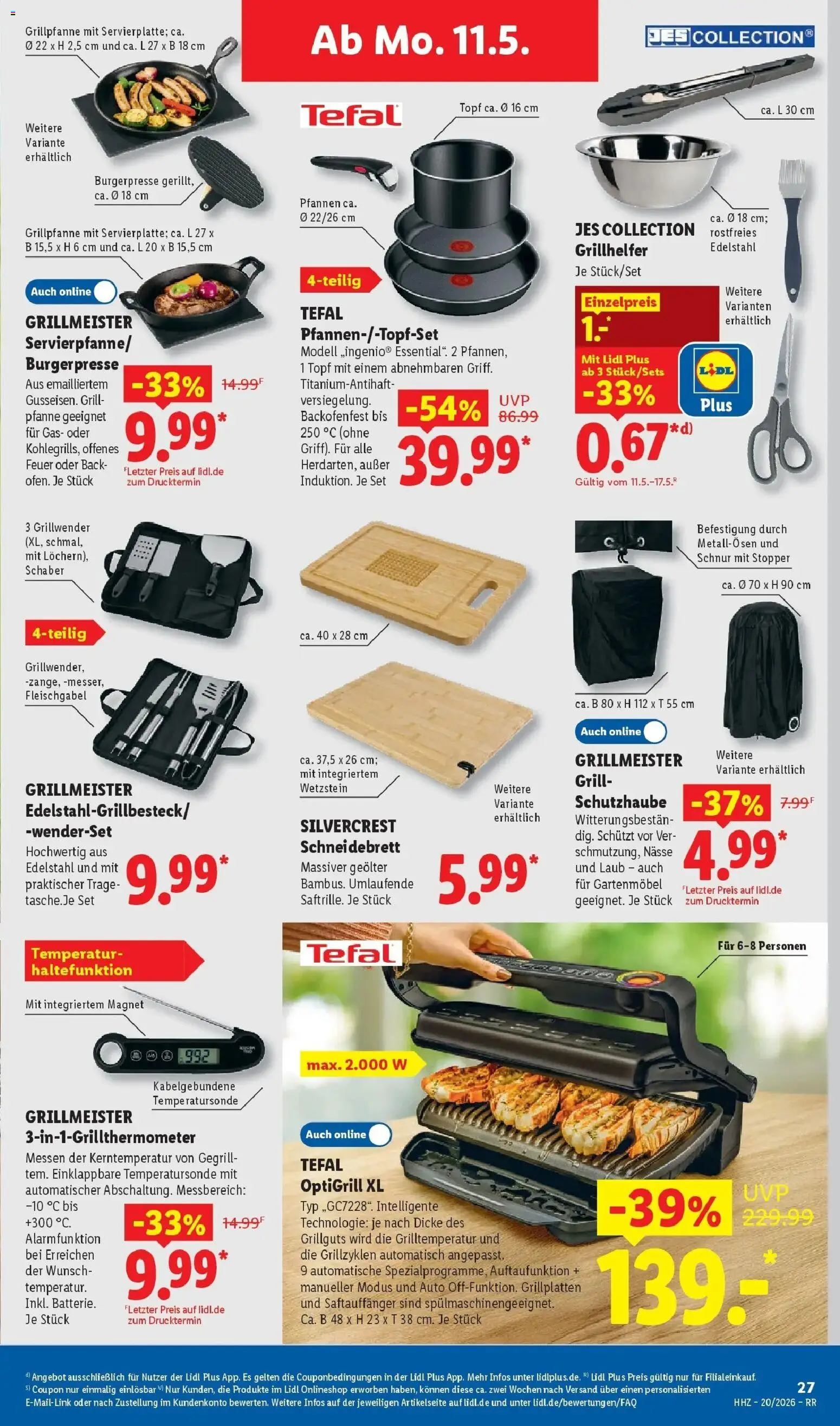 Lidl Prospekt Hagen – gültig ab 11.05.2026 | Seite: 47 | Produkte: Grill, Gartenmöbel
