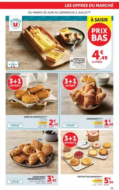 Super U - Prévisualisation de Super U - Les prix bas de la semaine valide à partir de 30/06/2026 | Page: 29 | Produits: Lait entier, Viennoiseries, Lait, Beurre