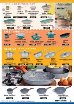 Metalac Market katalog - pregled Metalac Market kataloga - važi od 01.05.2026 | Strana: 3 | Proizvode: Džezva, Kafa, Tiganj