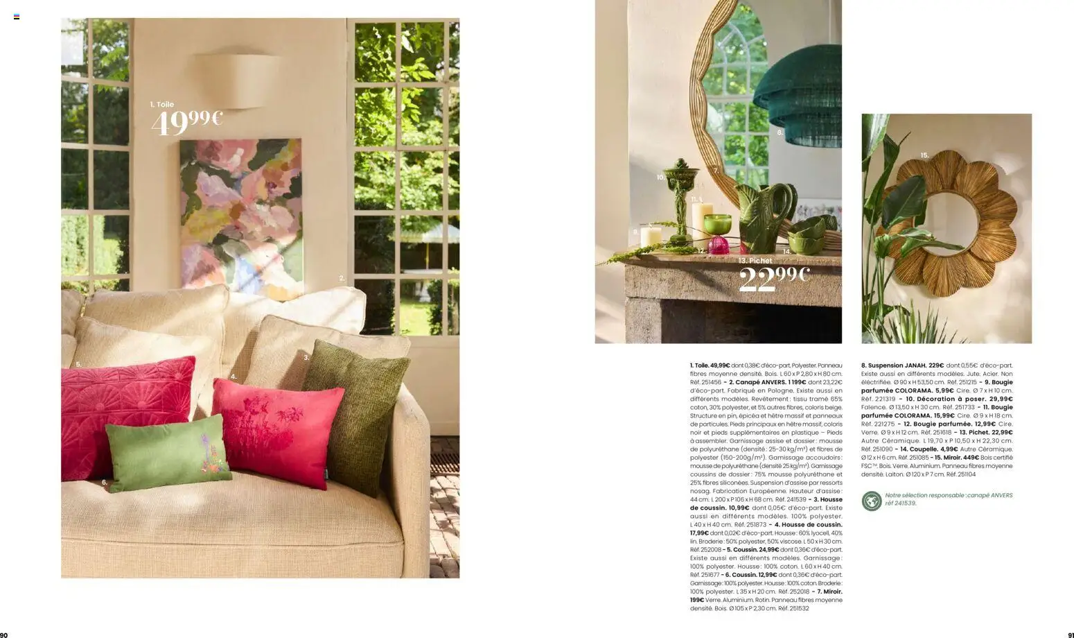 {H1} | Page: 46 | Produits: Mousse, Suspension, Canapé