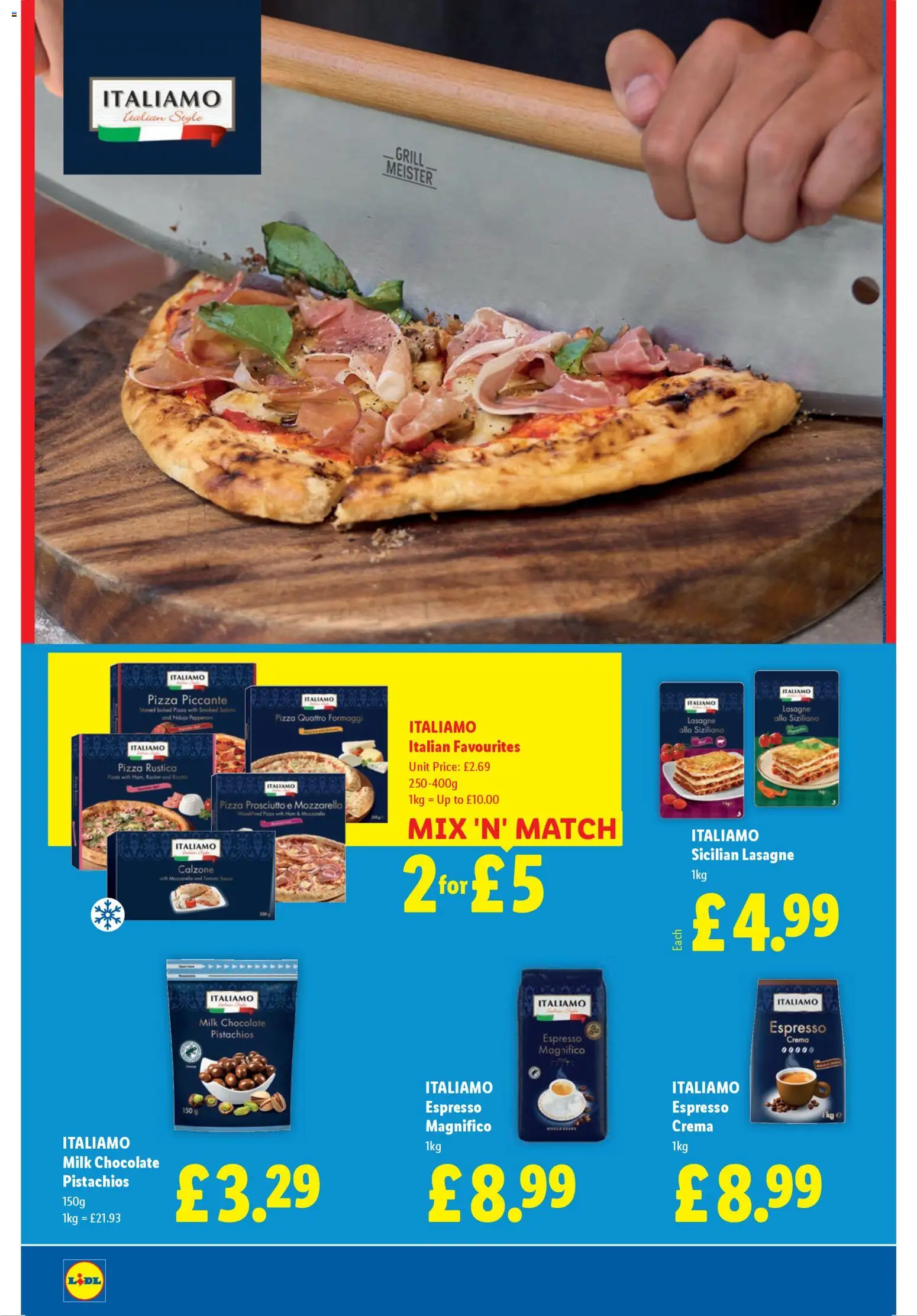 {H1} | Page: 12 | Products: Darált marhahús, Milk, Chocolate, Pizza