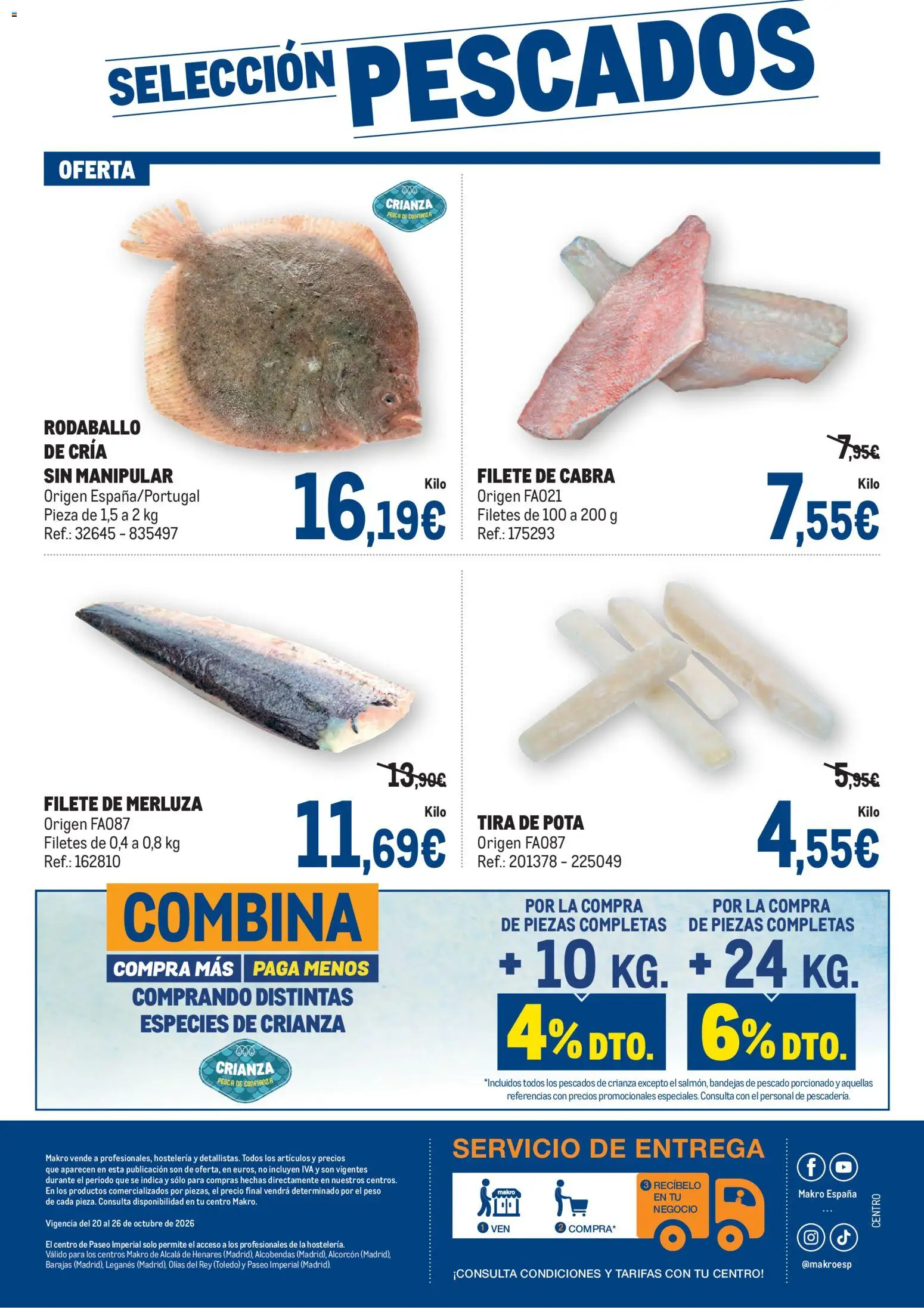 Makro Fresco Península │ válido desde el 20/10/2026 | Página: 4 | Productos: Pescado, Peso, Filete