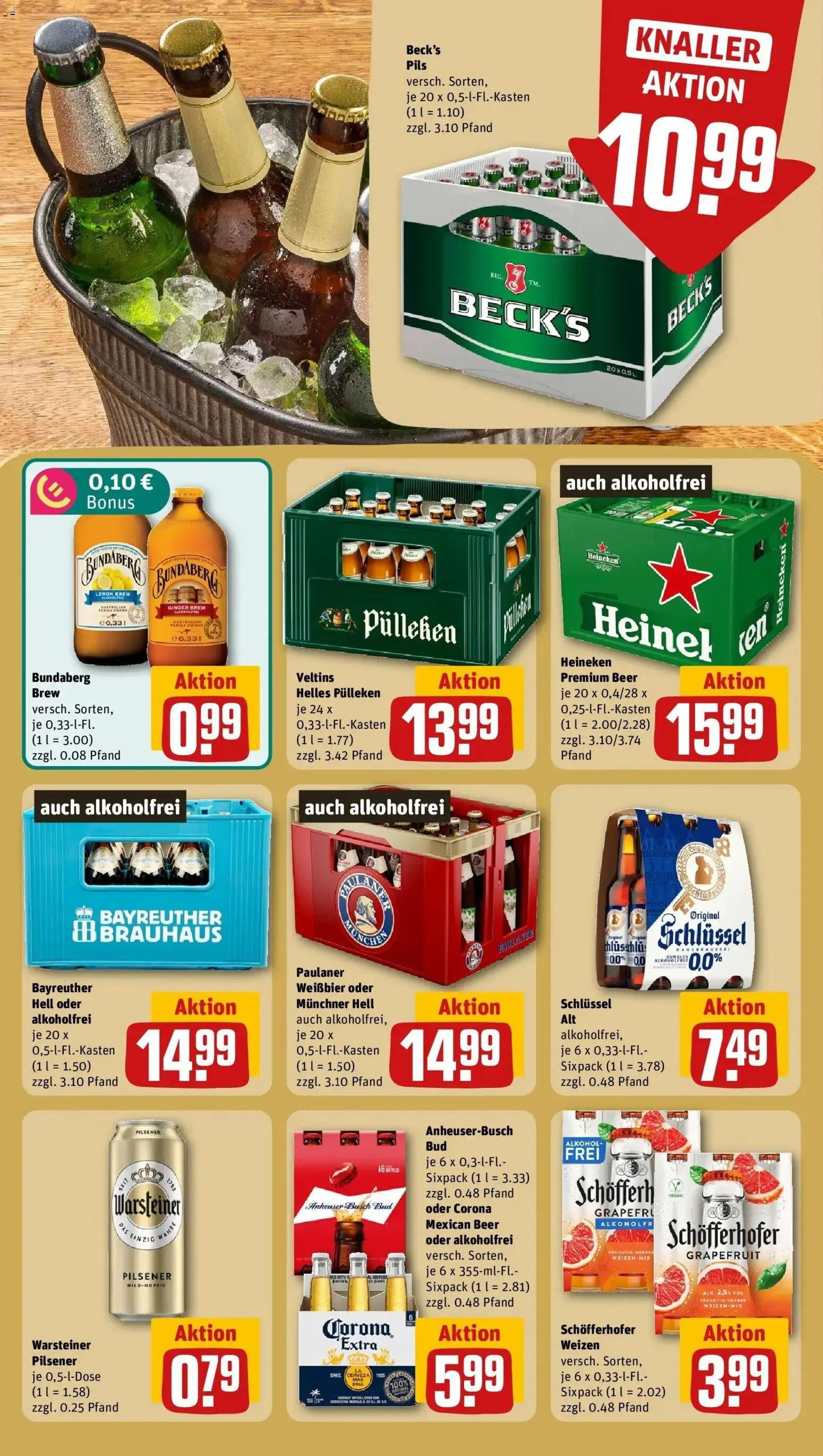 REWE Prospekt ab 19.10.2026 zum Blättern » Angebote | Seite: 19 | Produkte: Helles pulleken, Weißbier, Pils, Grapefruit