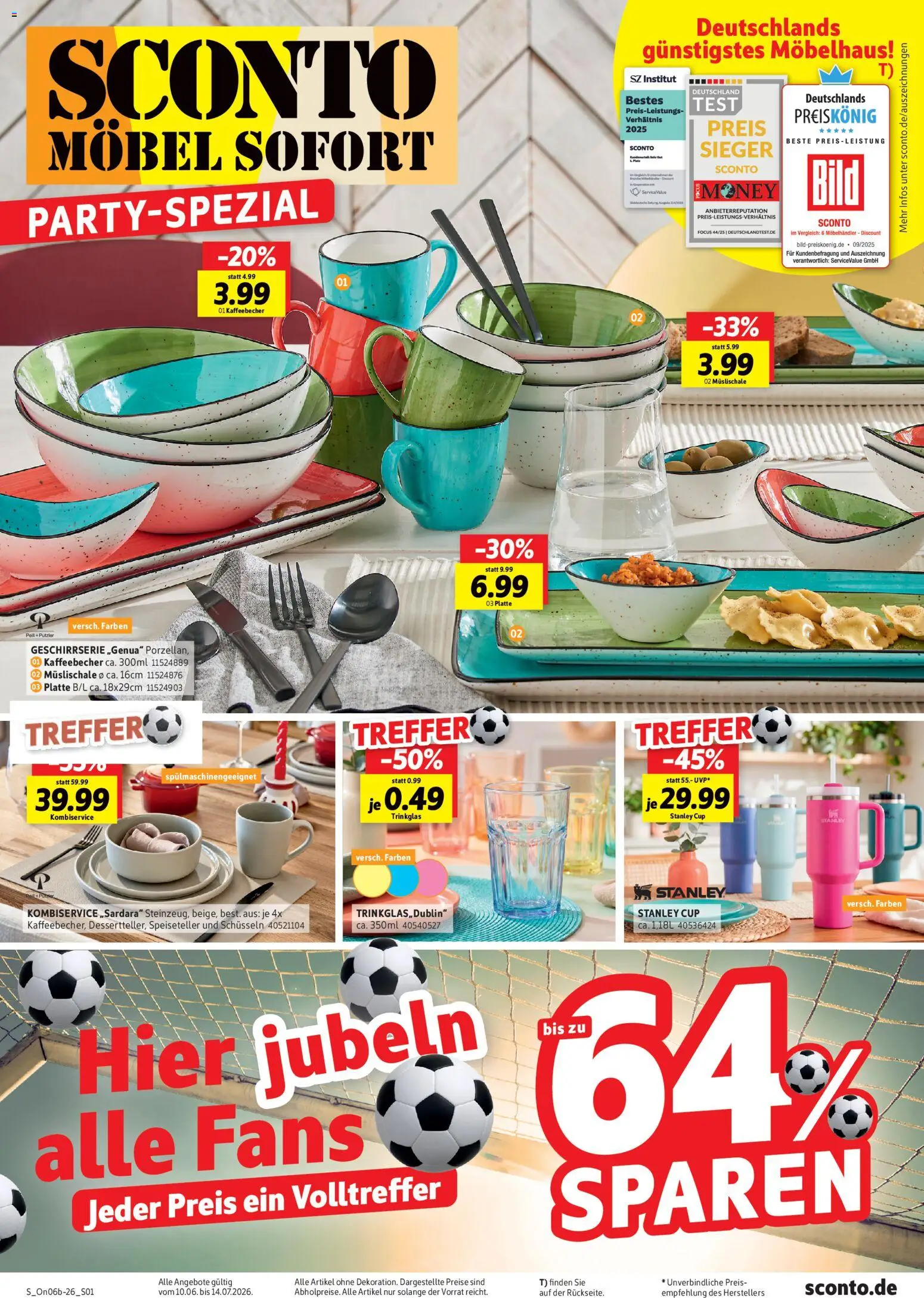 Sconto Party-special – gültig ab 10.06.2026 | Seite: 1