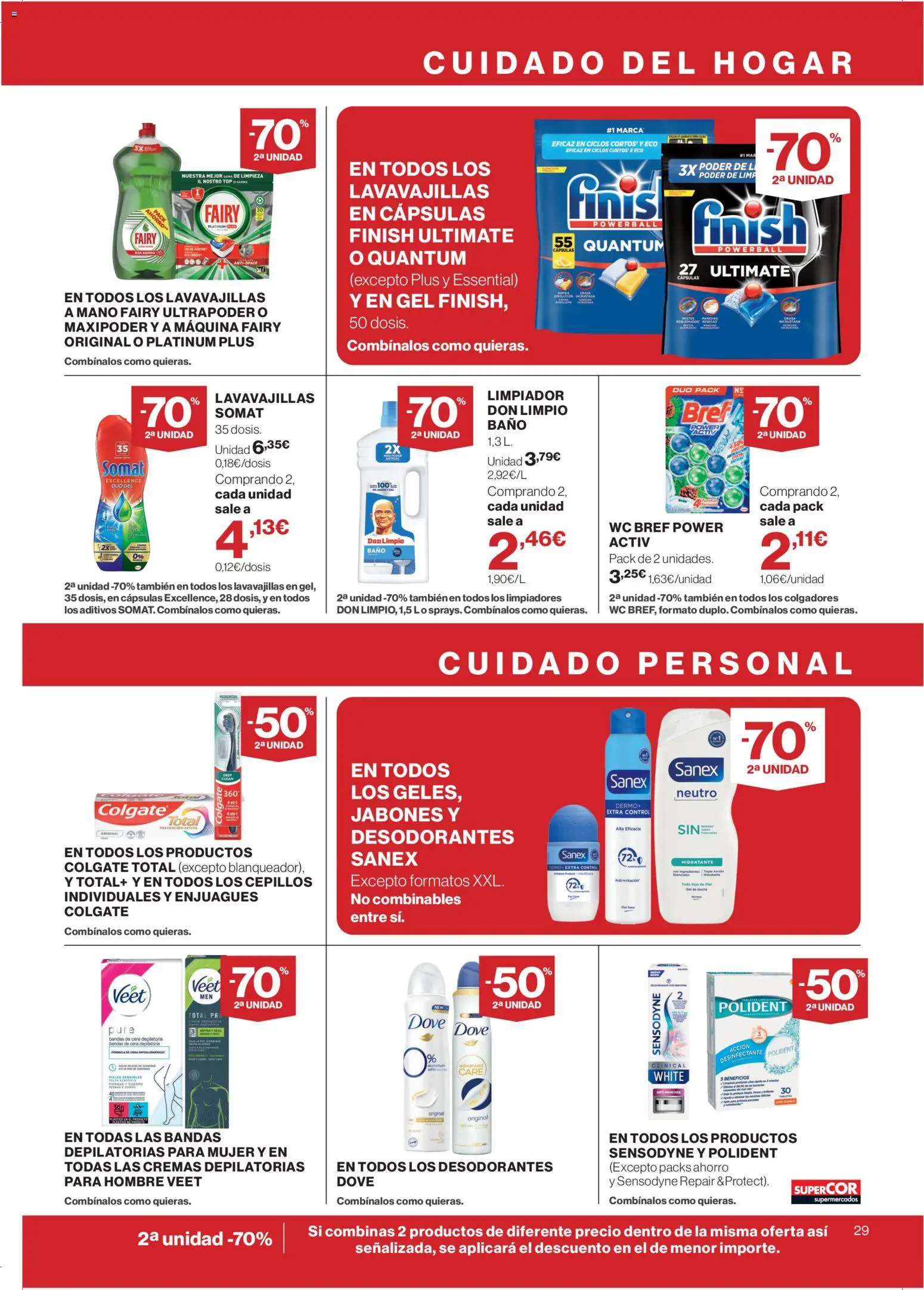 Supercor folleto │ válido desde el 04.06.2026 | Página: 29 | Productos: Κρεμάστρα, Bandas de cera, Lavavajillas, Baño