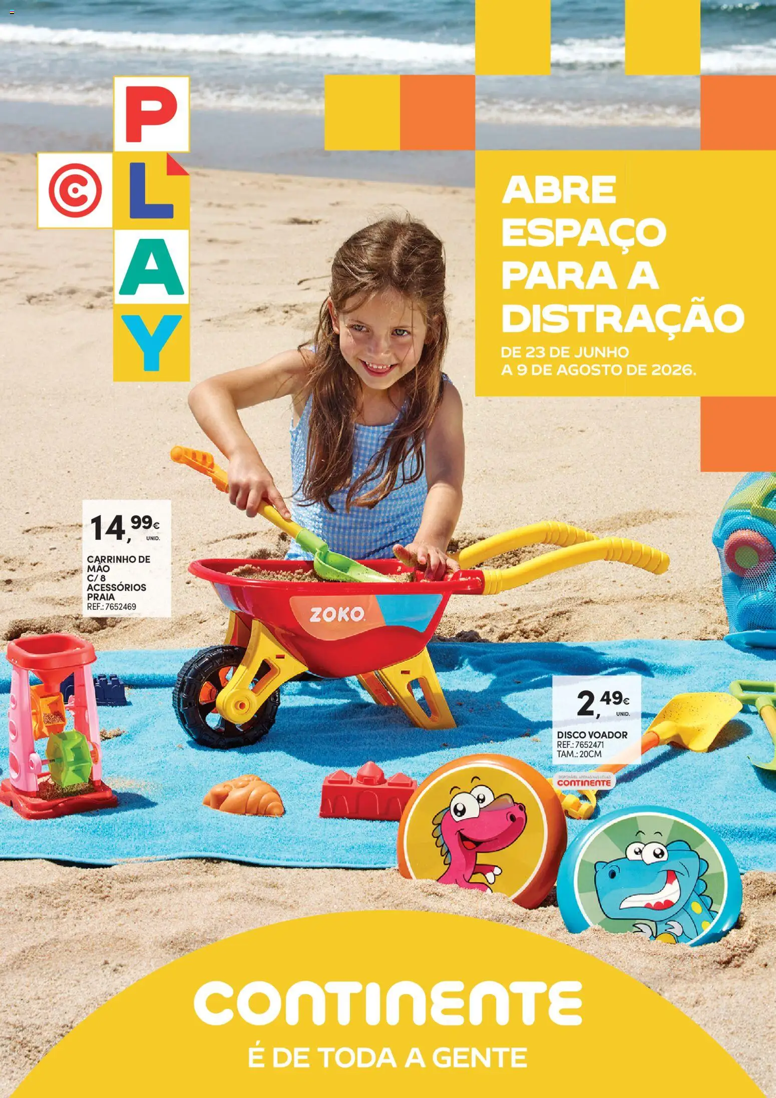 Continente - Férias de Verão  Abre espaço para a distração │ válido de 23/06/2026 | Página: 1