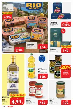RIO MARE, Tuna salate, RIO MARE, Tuna salate, odabrane vrste, MPC 02.05.2025. - 4,68 €, 1 kg - 13,38 € - Pregled kataloga iz trgovine Plodine, vrijedi od 02.09.2026 | Stranica: 28