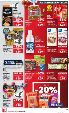 Kaufland Prospekt Dreieich ab 17.09.2026 gültig | Seite: 25 | Produkte: Kefir, Kolln, Quark, Brot