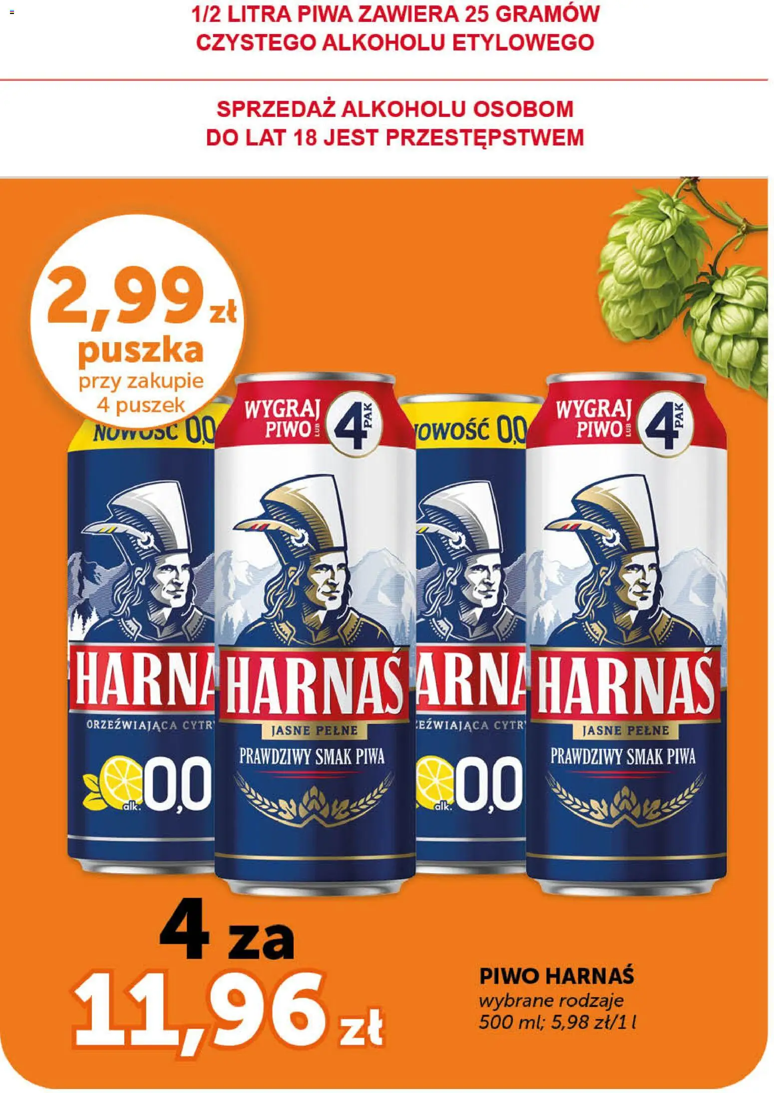ABC gazetka - Minimarket od 14.05.2026 | Strona: 3 | Produkty: Harnaś, Piwo