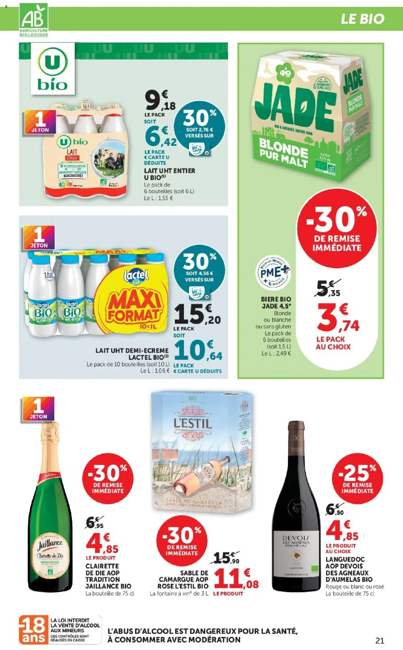 {H1} | Page: 21 | Produits: Clairette de die, Sable, Bouteille, Vin