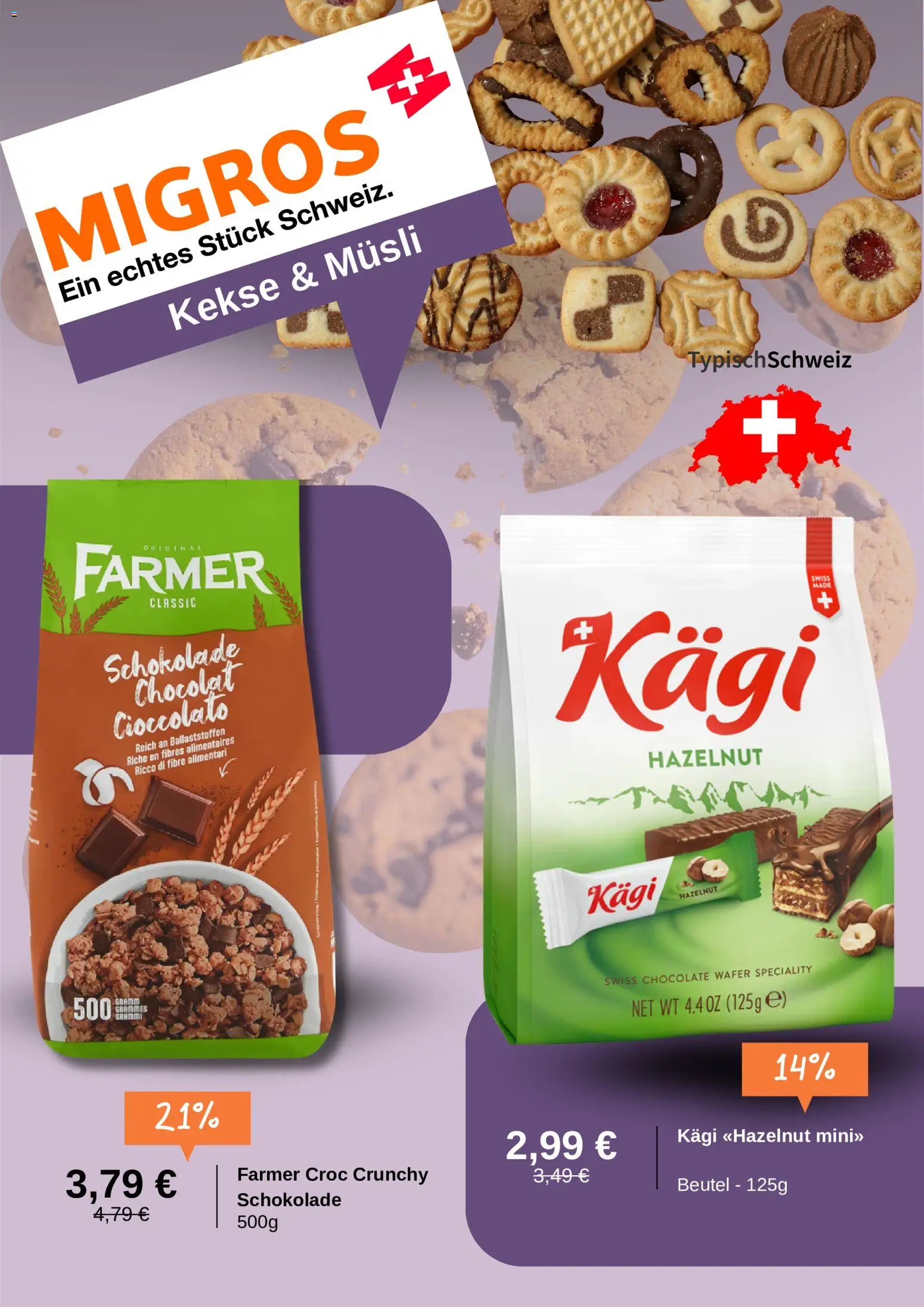 Migros Prospekt – gültig ab 09.06.2026 | Seite: 5 | Produkte: Musli, Schokolade, Kekse