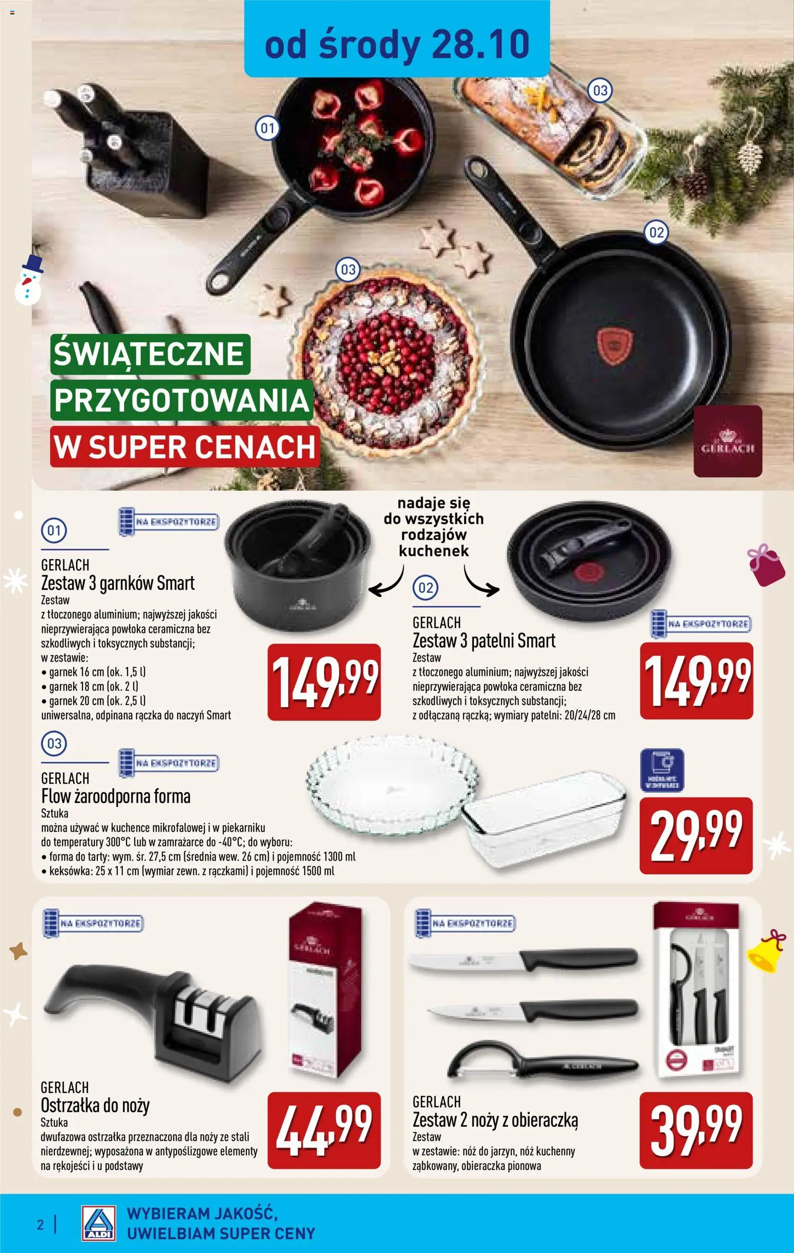 Aldi gazetka - Katalog prezentowy od 28.10.2026 | Strona: 2 | Produkty: Garnek, Obieraczka