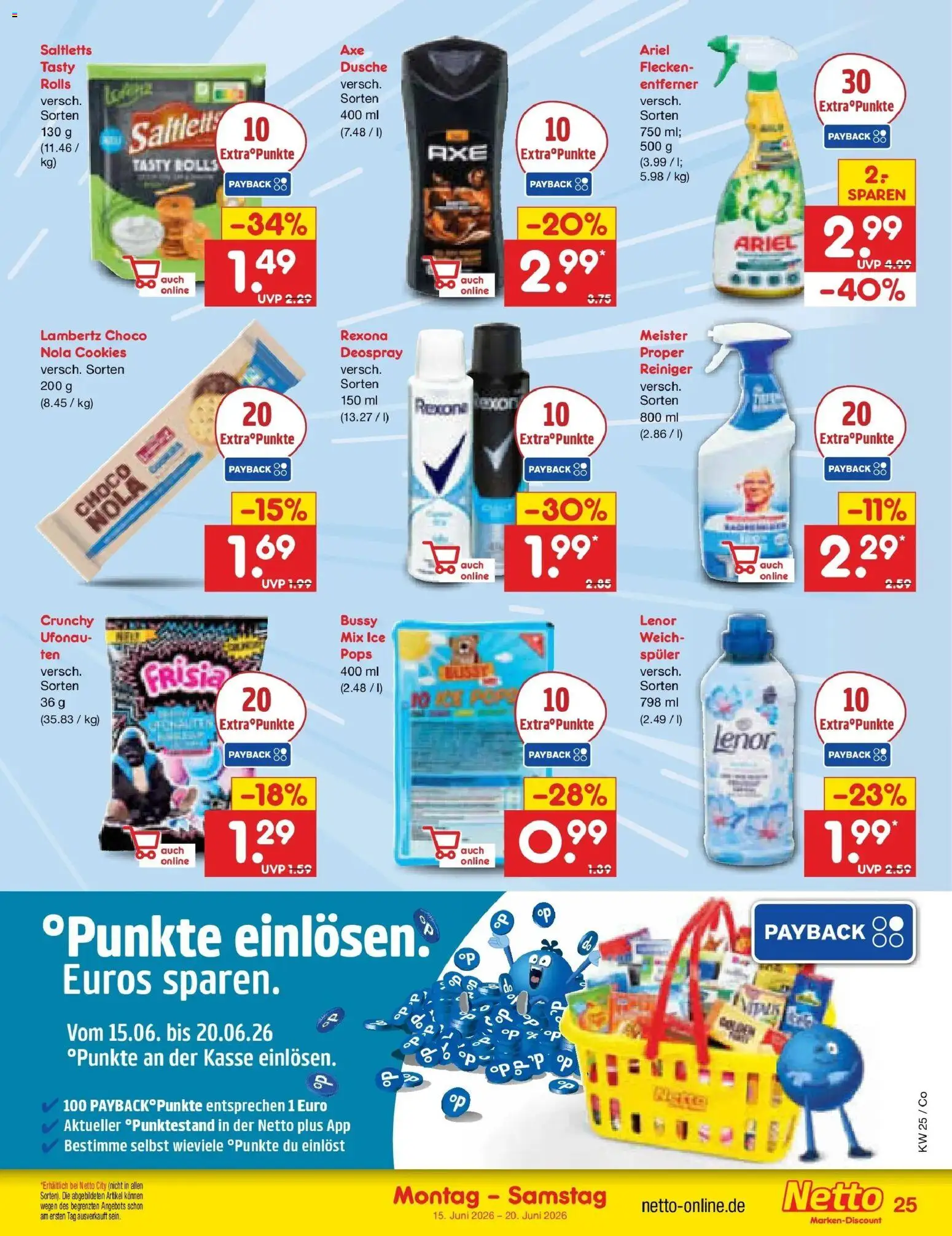 Netto Marken-Discount Prospekt Bitterfeld-Wolfen – gültig ab 15.06.2026 | Seite: 33 | Produkte: Lenor, Ariel, Dusche, Deospray
