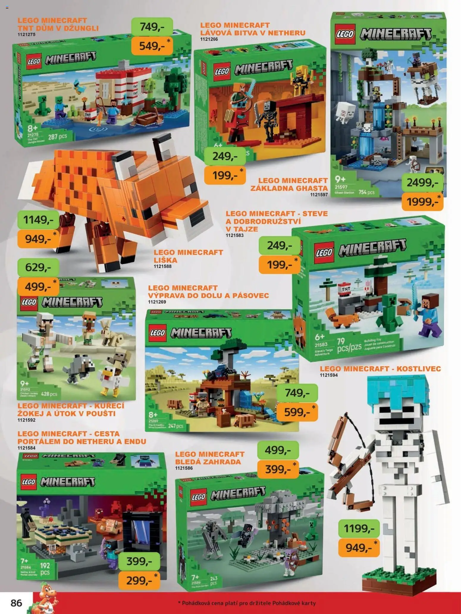 Dráčik katalog - Vánoce od 08.10.2026 | Strana: 86 | Produkty: LEGO, Zahrada, Karty