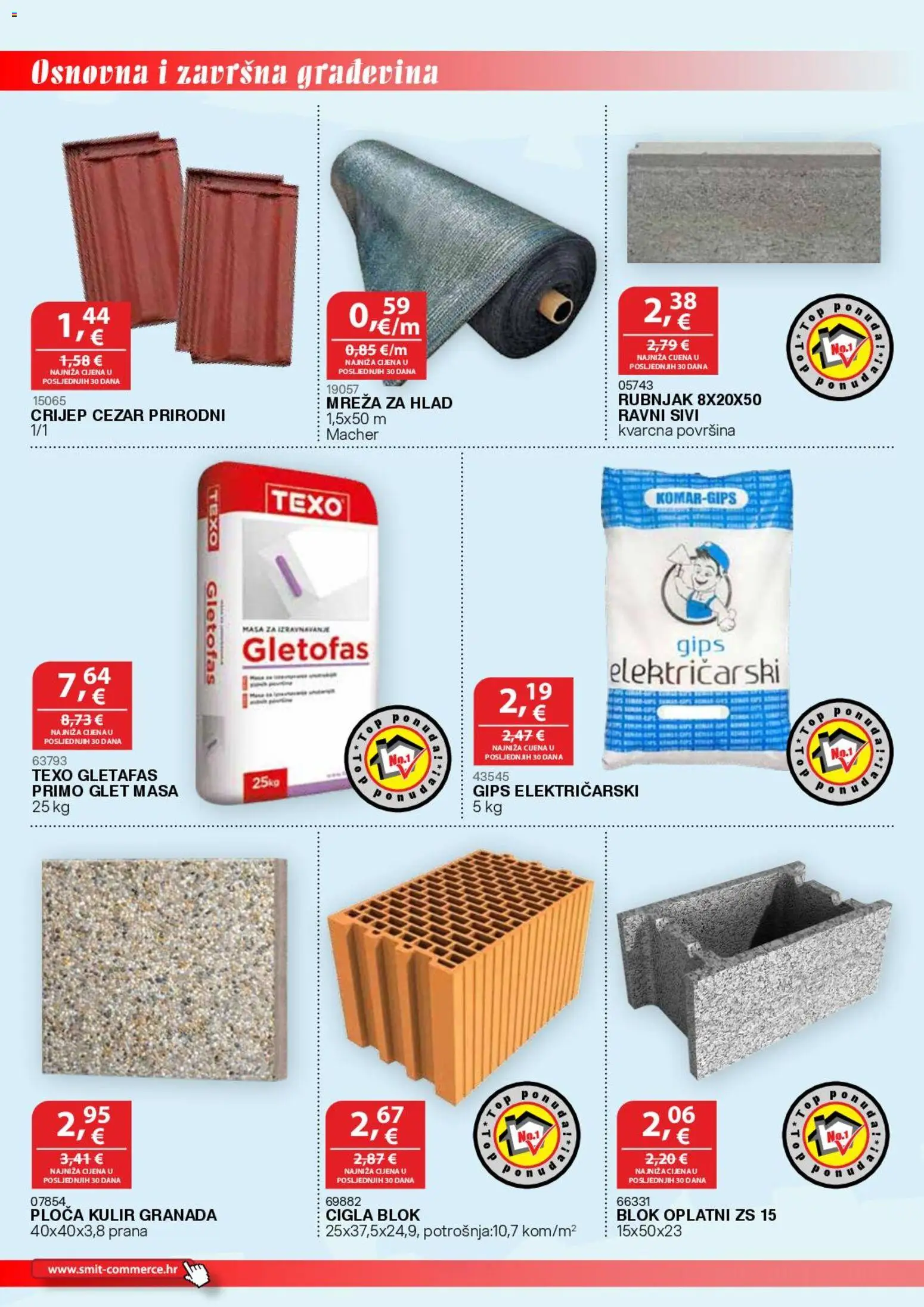 Smit Commerce katalog | vrijedi od 15.07.2026 | Stranica: 4 | Proizvodi: Glet masa, Crijep