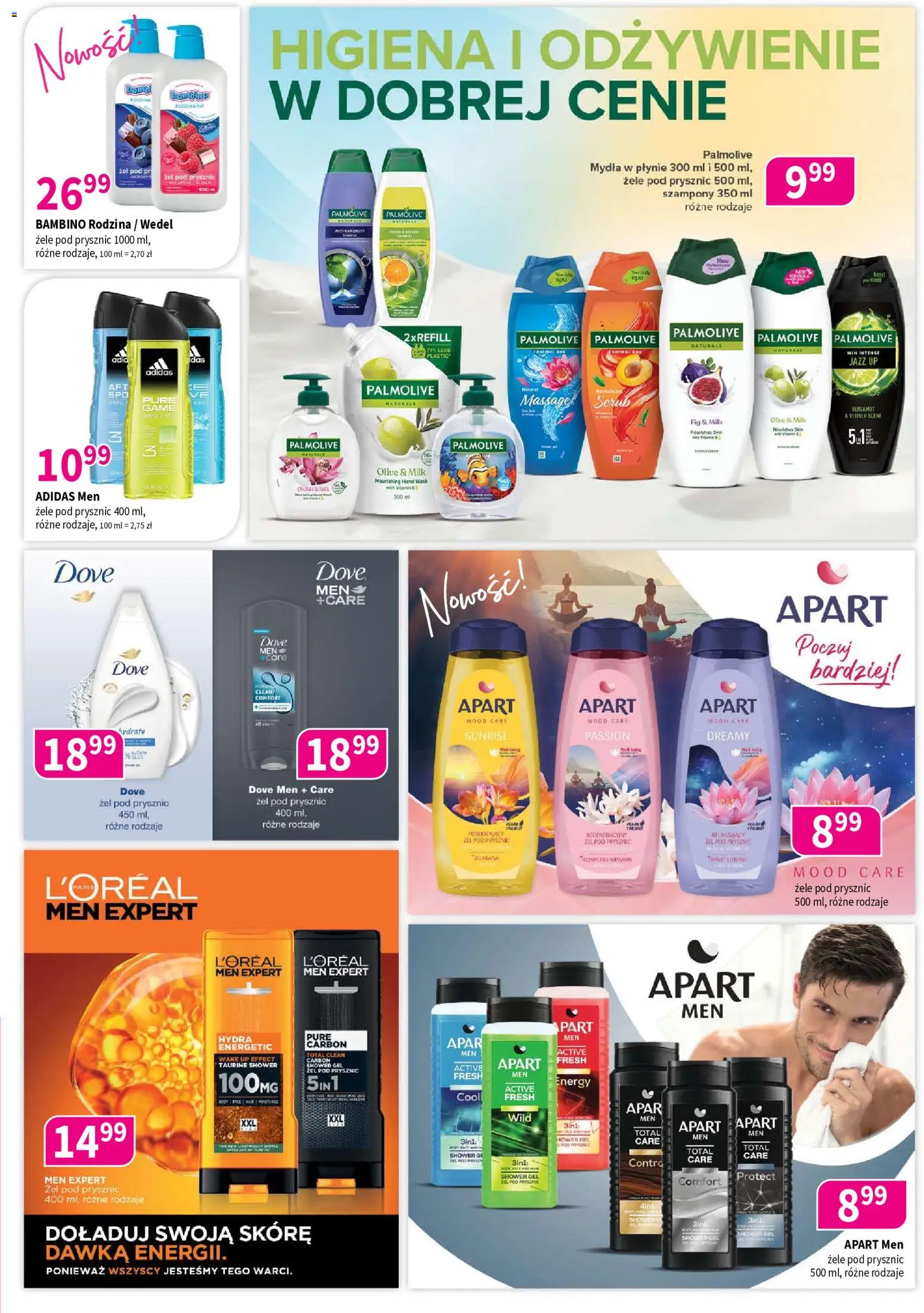 Drogerie Polskie gazetka od 10.08.2026 | Strona: 3 | Produkty: Prysznic, Żel pod prysznic