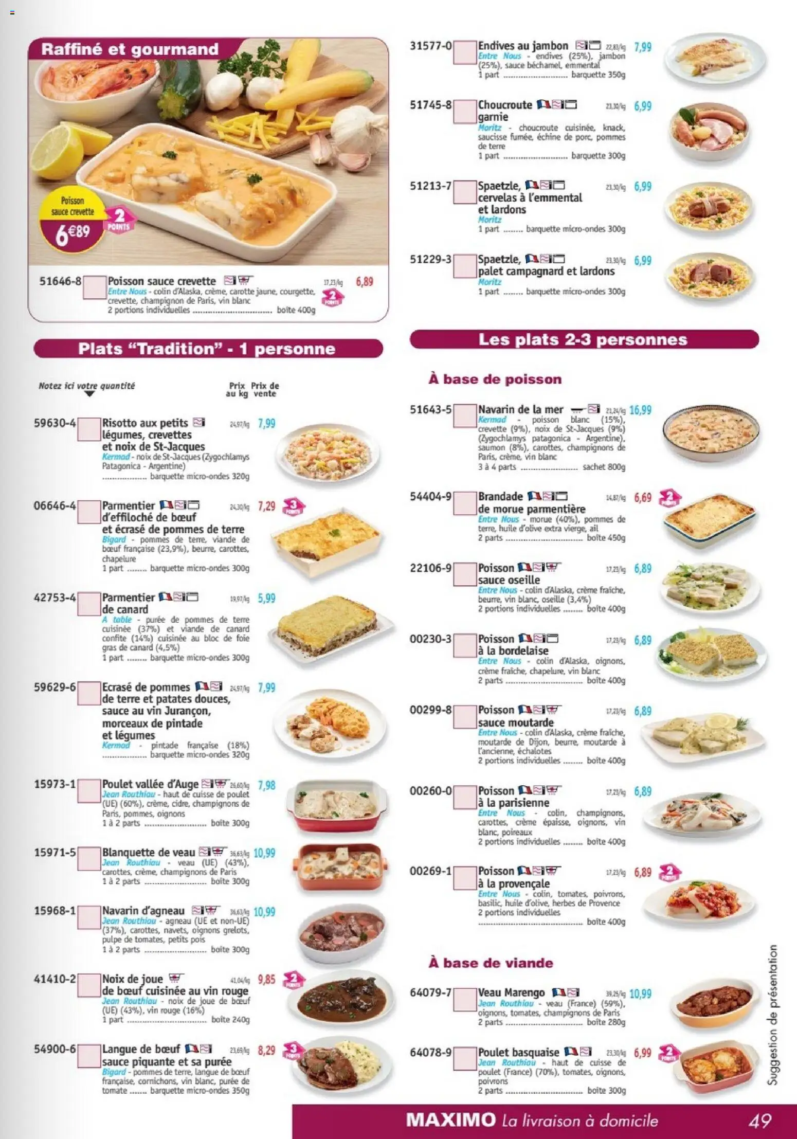 {H1} | Page: 49 | Produits: Base, Langue de bœuf, Jambon, Crème