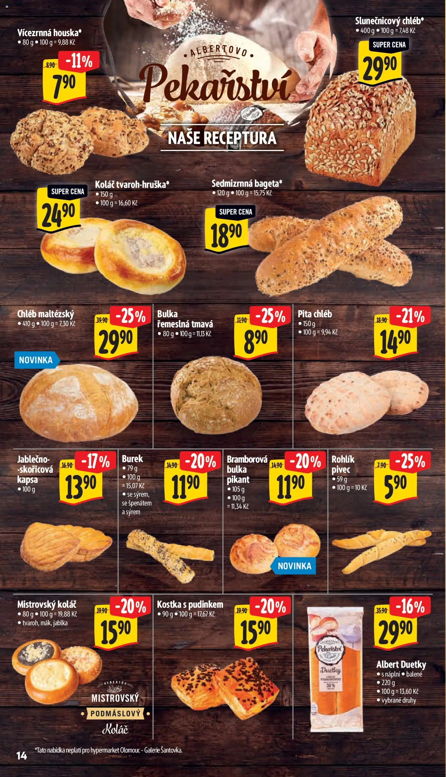 Albert leták - Hypermarket od 10.06.2026 | Strana: 24 | Produkty: Jablka, Rohlík, Burek, Pita chléb