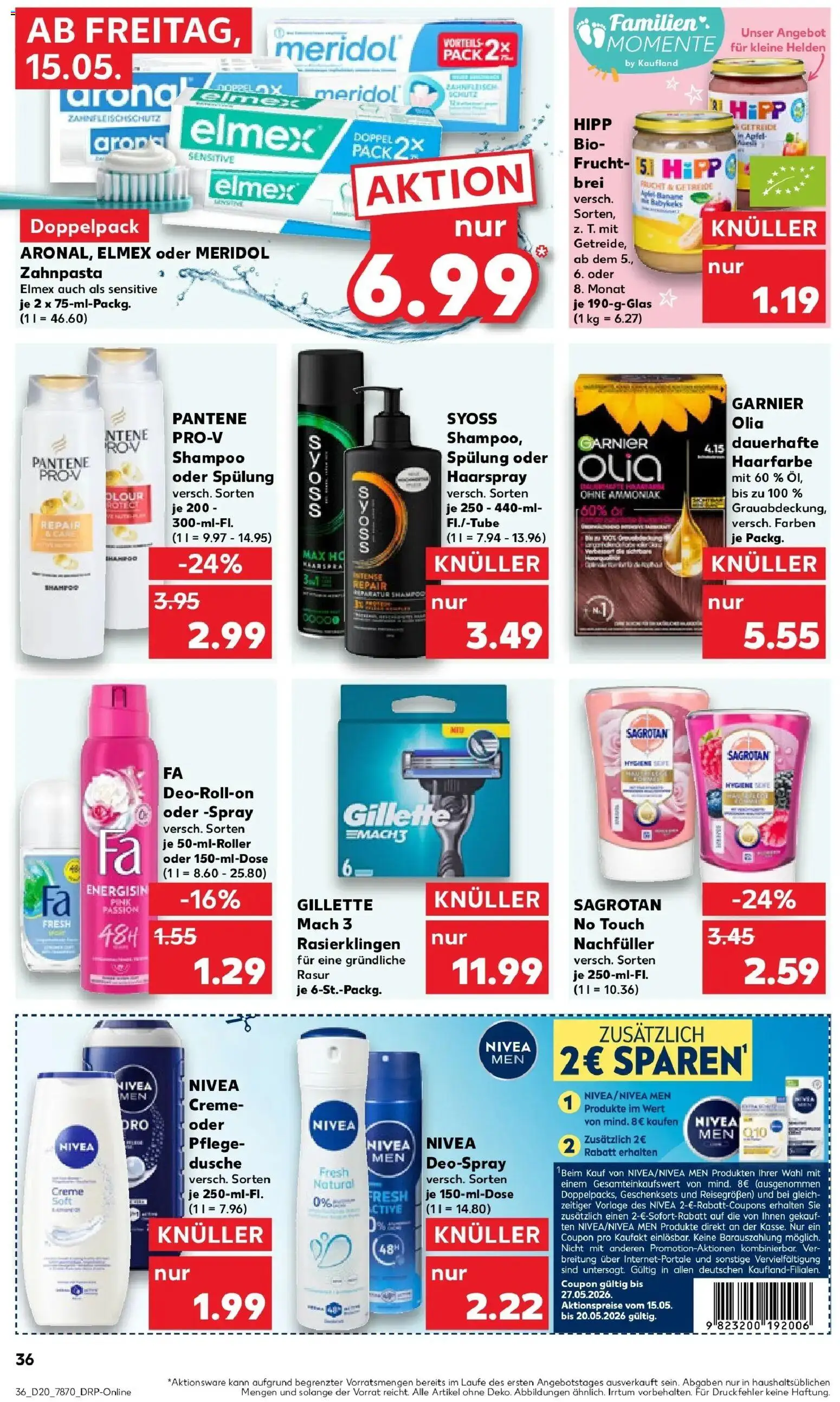 Kaufland Prospekt Memmingen	 – gültig ab 10.05.2026 | Seite: 43 | Produkte: Dusche, Shampoo, Creme, Zahnpasta