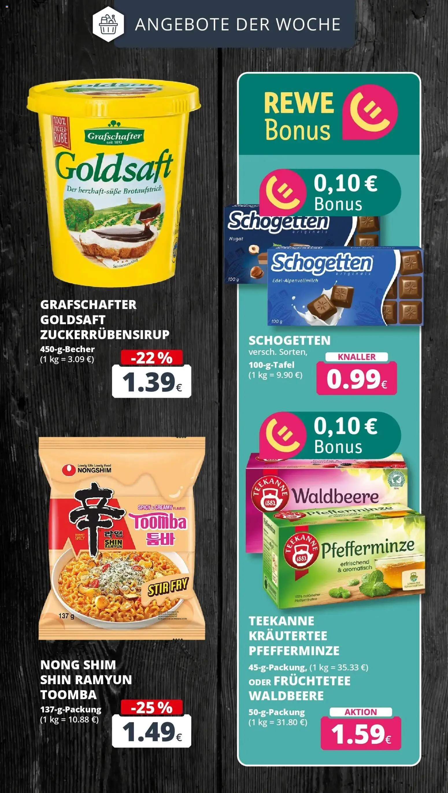 REWE Prospekt ab 28.09.2026 zum Blättern » Angebote | Seite: 5 | Produkte: Früchtetee, Kräutertee, Teekanne, Schogetten