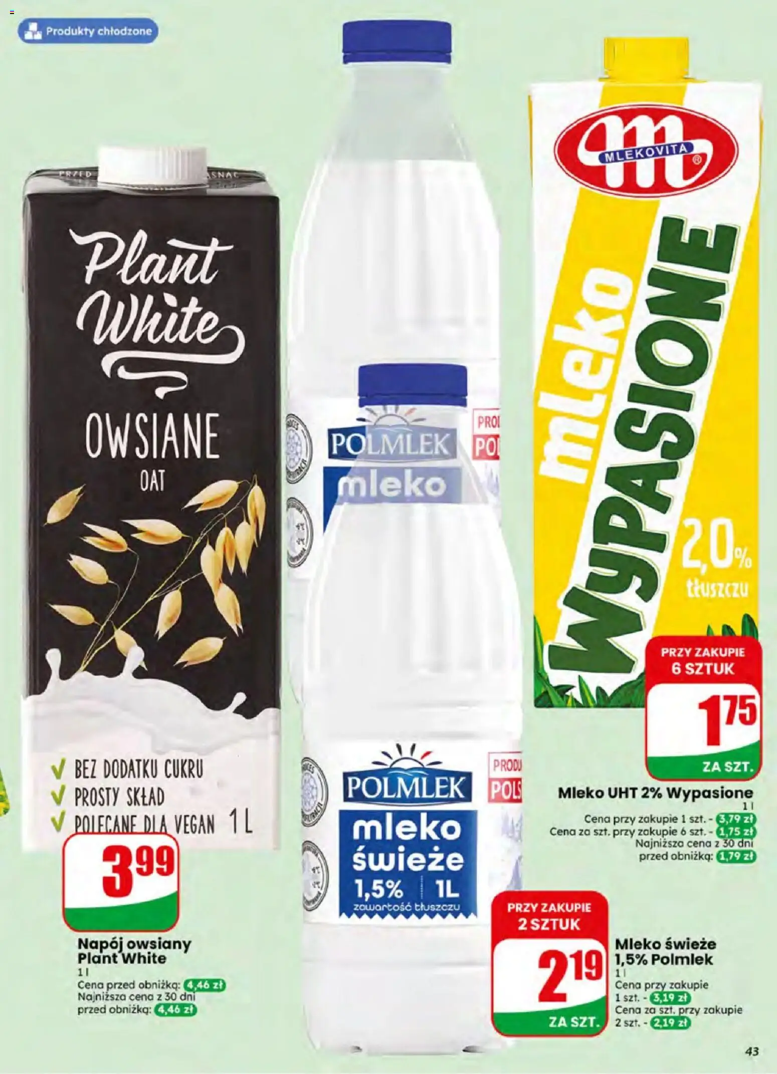 Dino gazetka od 01.07.2026 | Strona: 43 | Produkty: Napój owsiany, Mleko