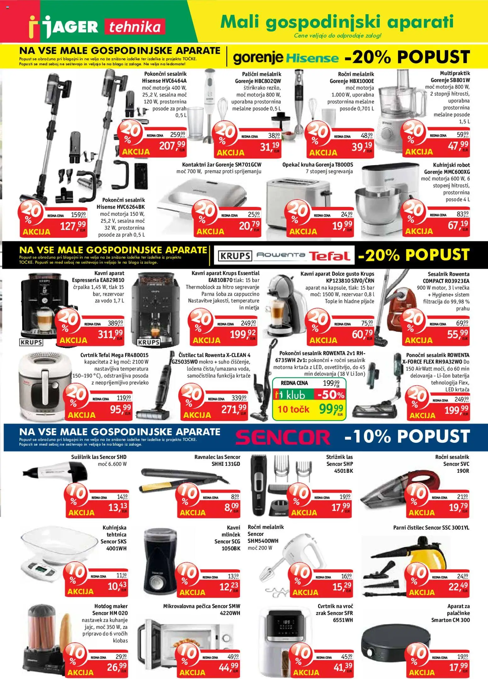 Novi Jager katalog ponudbe – veljaven od 27.05.2026 | Stran: 11 | Izdelki: Baterija, Mikrovalovna pecica, Krtaca, Parni čistilec