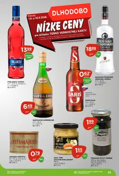 Terno leták platný od 18.06.2026 | Strana: 25 | Produkty: Pivo, Zázvor, Šariš, Sushi