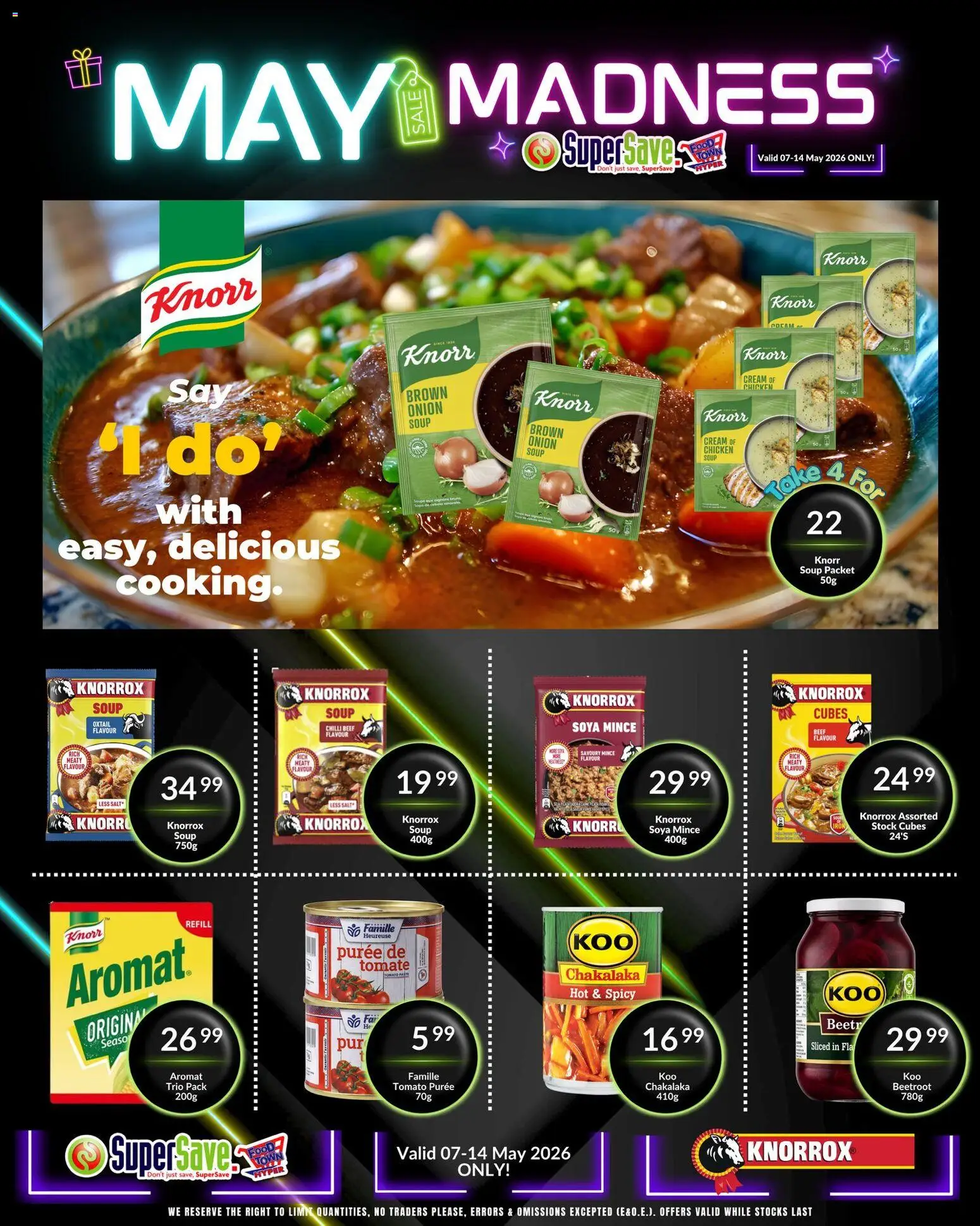 New Super Save catalogue – valid from 07.05.2026 | Page: 37 | Products: Chicken, Stock, Aromat, Soya mince