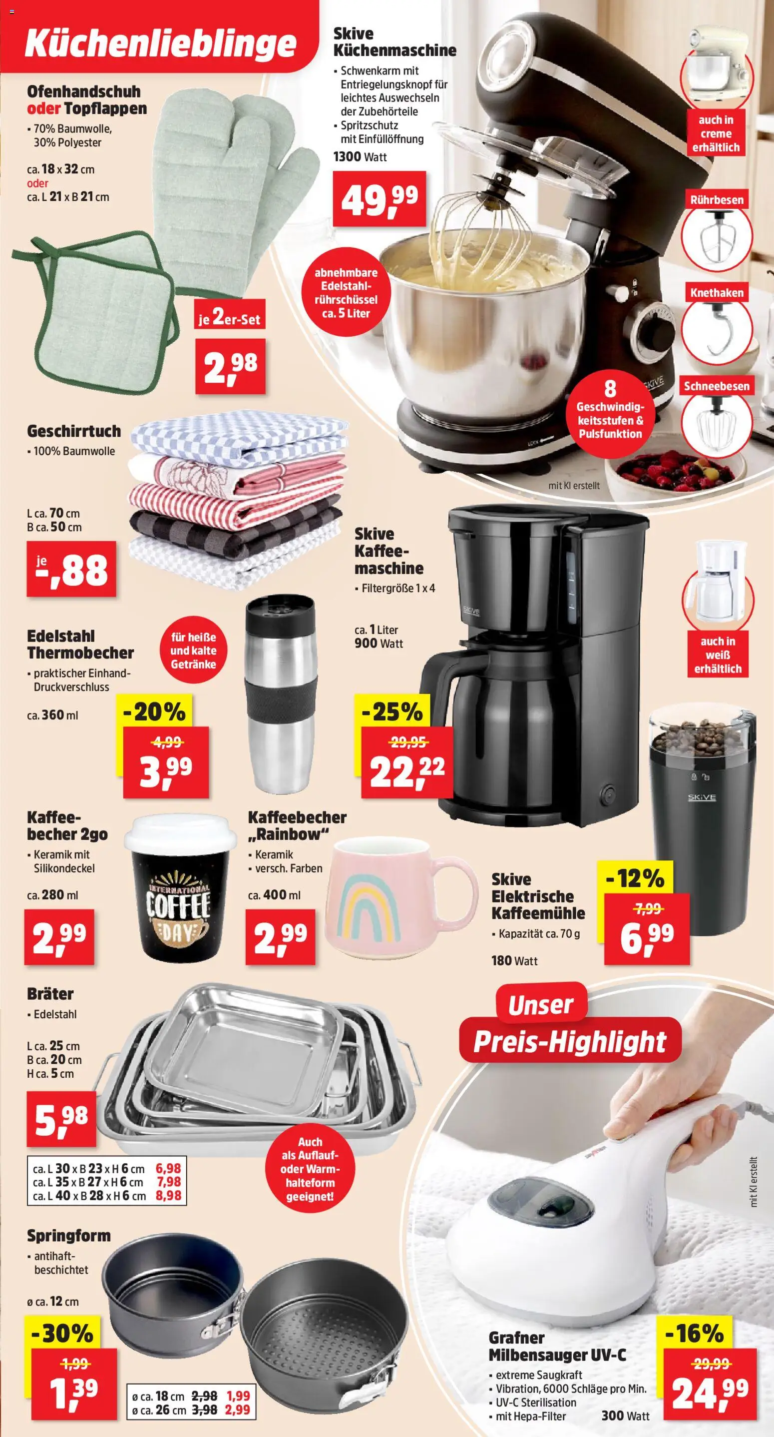 Thomas Philipps Prospekt – gültig ab 05.10.2026 | Seite: 9 | Produkte: Rührbesen, Kaffee, Kaffeemühle, Creme