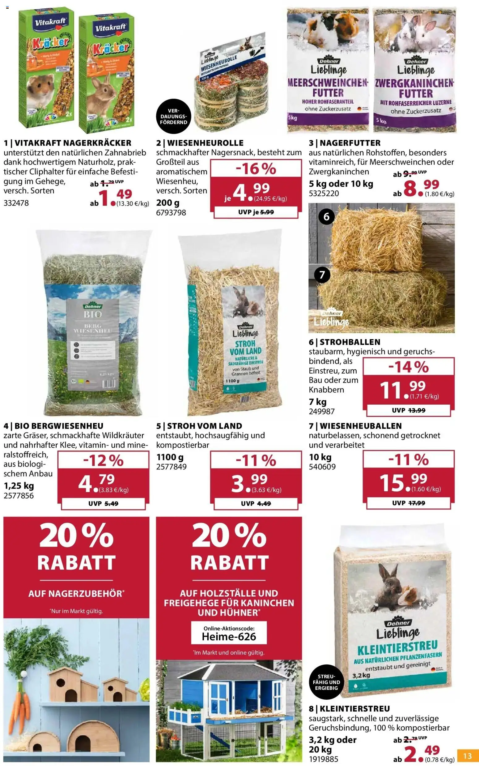 Dehner Prospekt – gültig ab 24.06.2026 | Seite: 13 | Produkte: Kaninchen