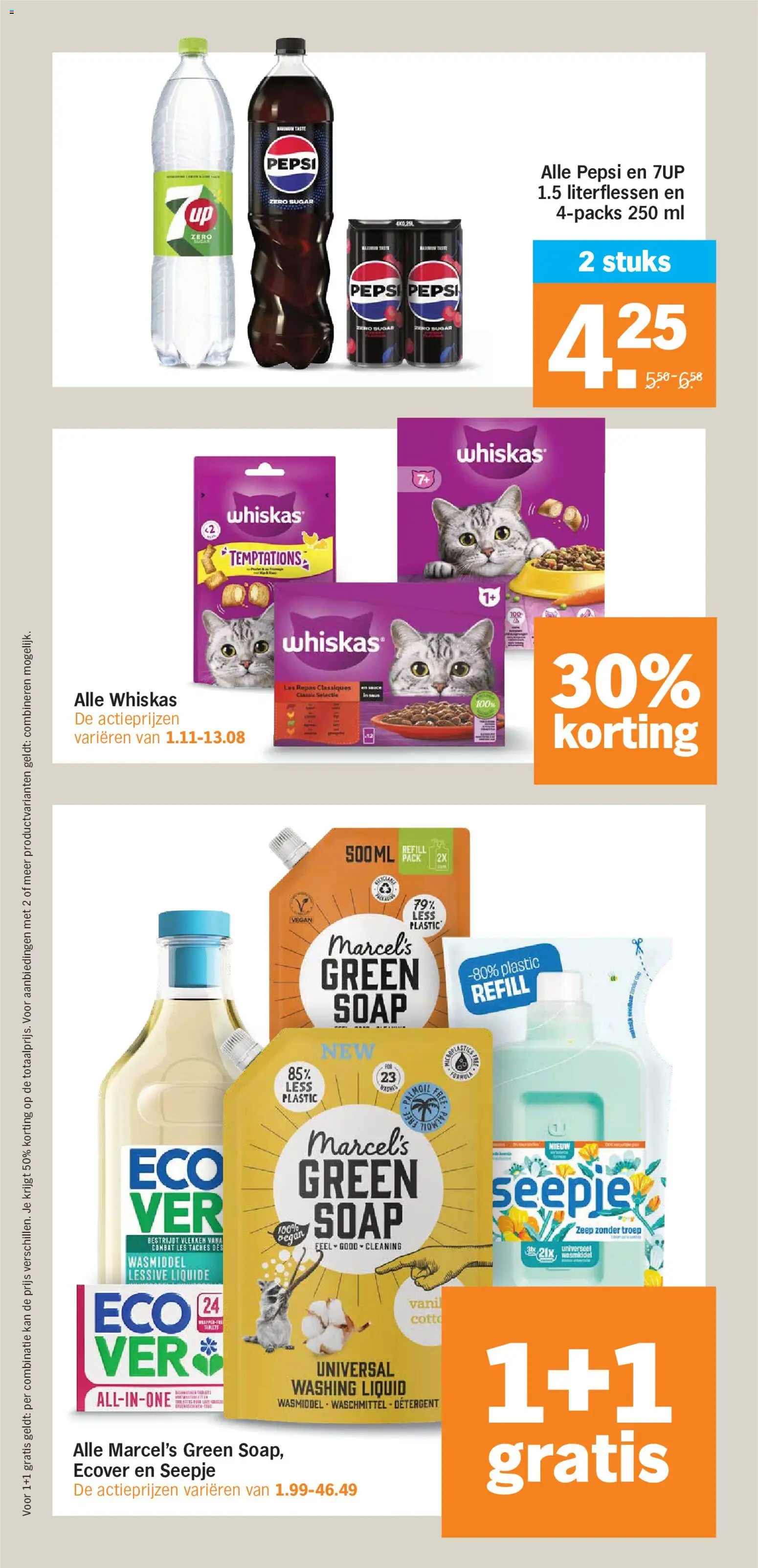 {H1} | Pagina: 38 | Producten: Kan, Pepsi, 7up, Zeep