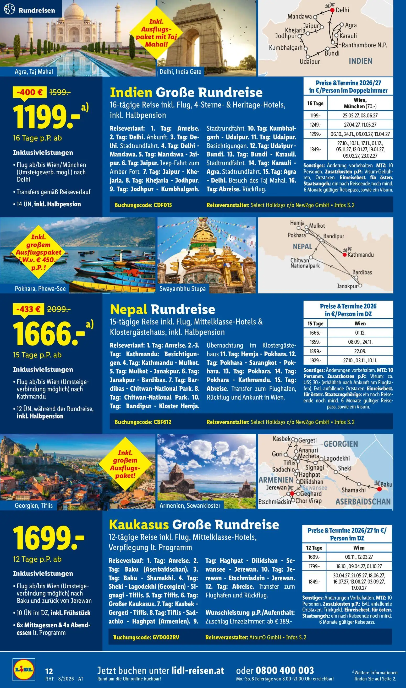 Lidl August Reise - Highlights gültig ab 29.07.2026 | Seite: 12 | Produkte: Uhr