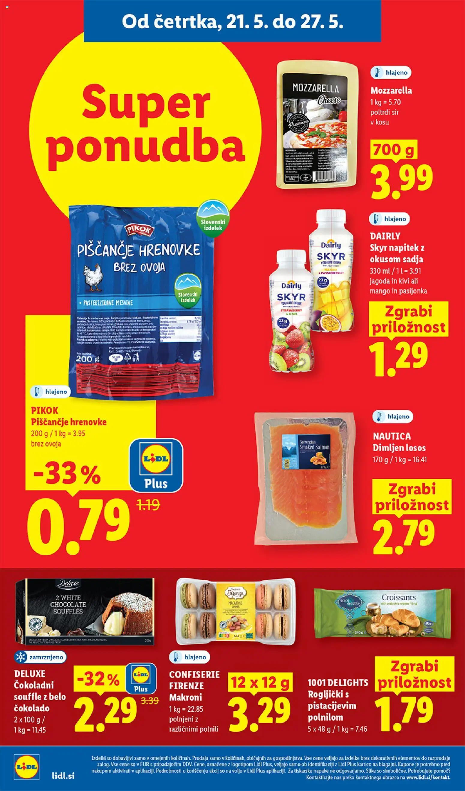 Novi Lidl katalog ponudbe – veljaven od 21.05.2026 | Stran: 8 | Izdelki: Rogljički, Skyr, Sir, Mango