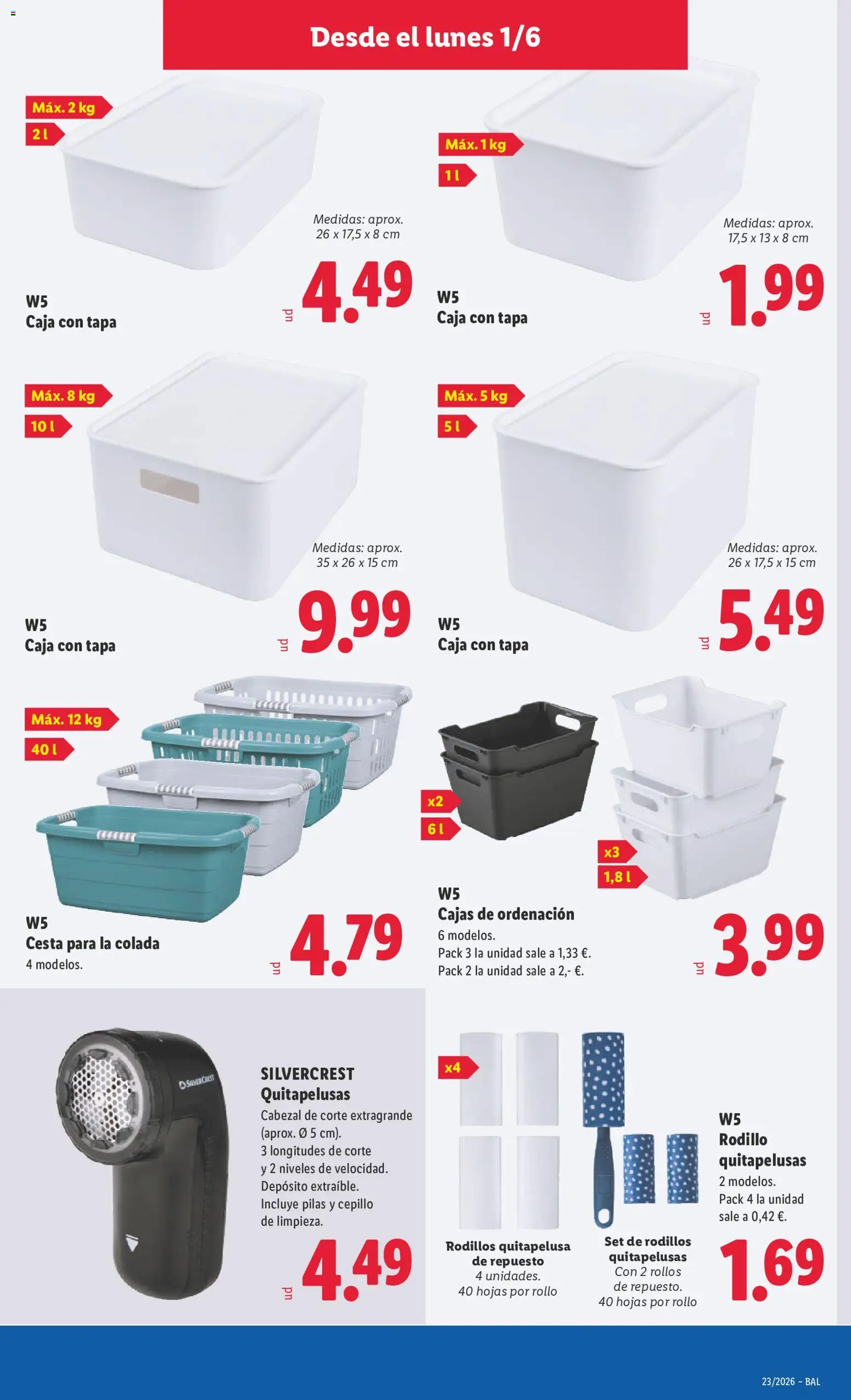Lidl folleto de bazar Illes Balears │ válido desde el 01.06.2026 | Página: 11 | Productos: Cepillo, Table pliante, Caja, Cesta