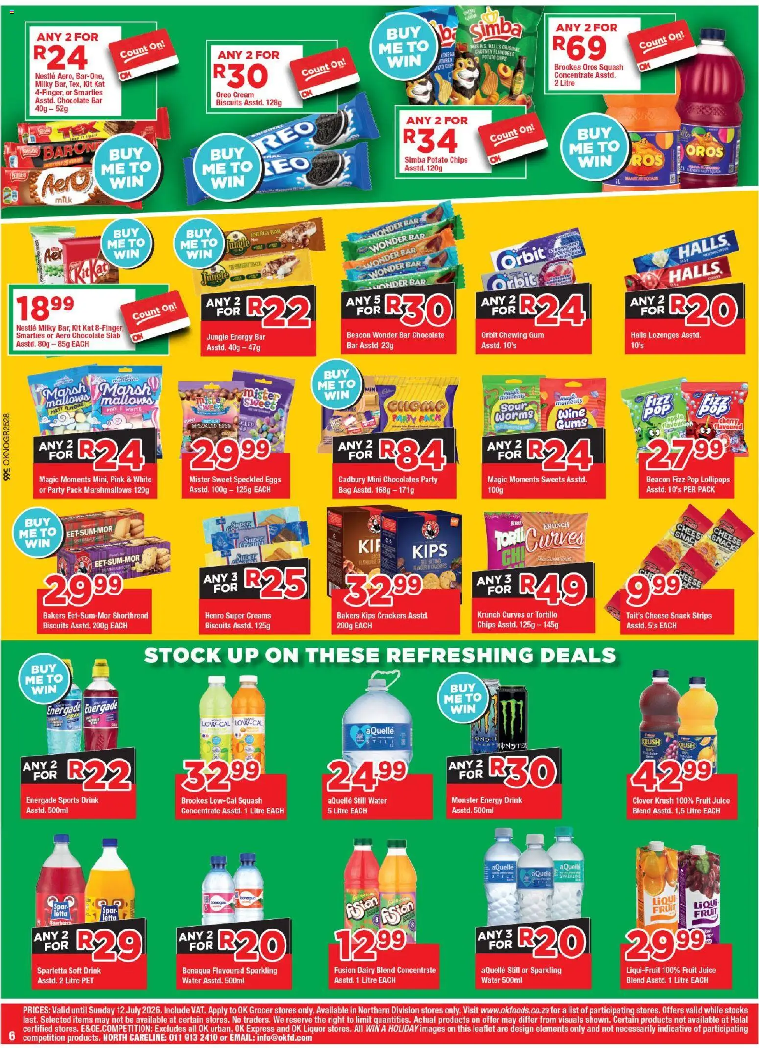 New OK Foods catalogue – valid from 24/06/2026 | Page: 6 | Products: Chutney, Cheese, Eggs, Chocolate