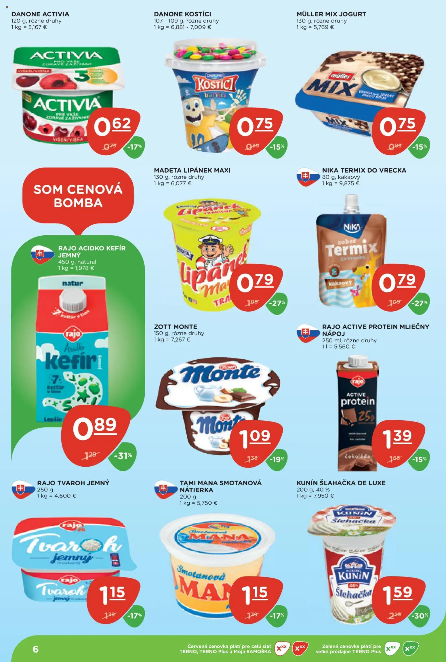 Nové Terno akcie – leták je platný od 10.09.2026 | Strana: 6 | Produkty: Jogurt, Protein, Termix, Tvaroh