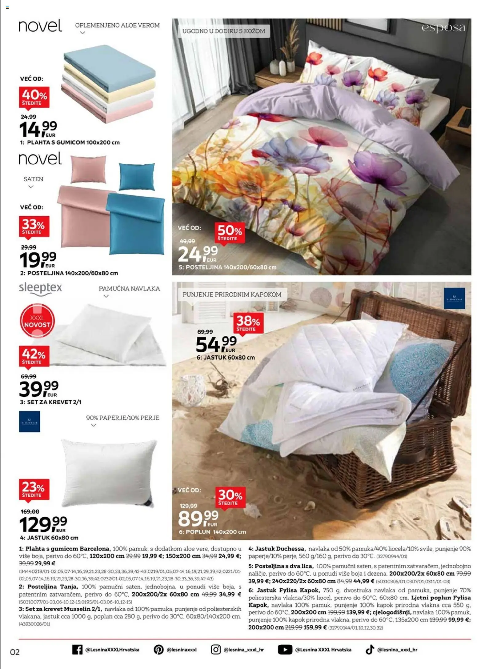 Lesnina katalog | vrijedi od 13.07.2026 | Stranica: 2 | Proizvodi: Krevet, Jastuk, Posteljina, Poplun