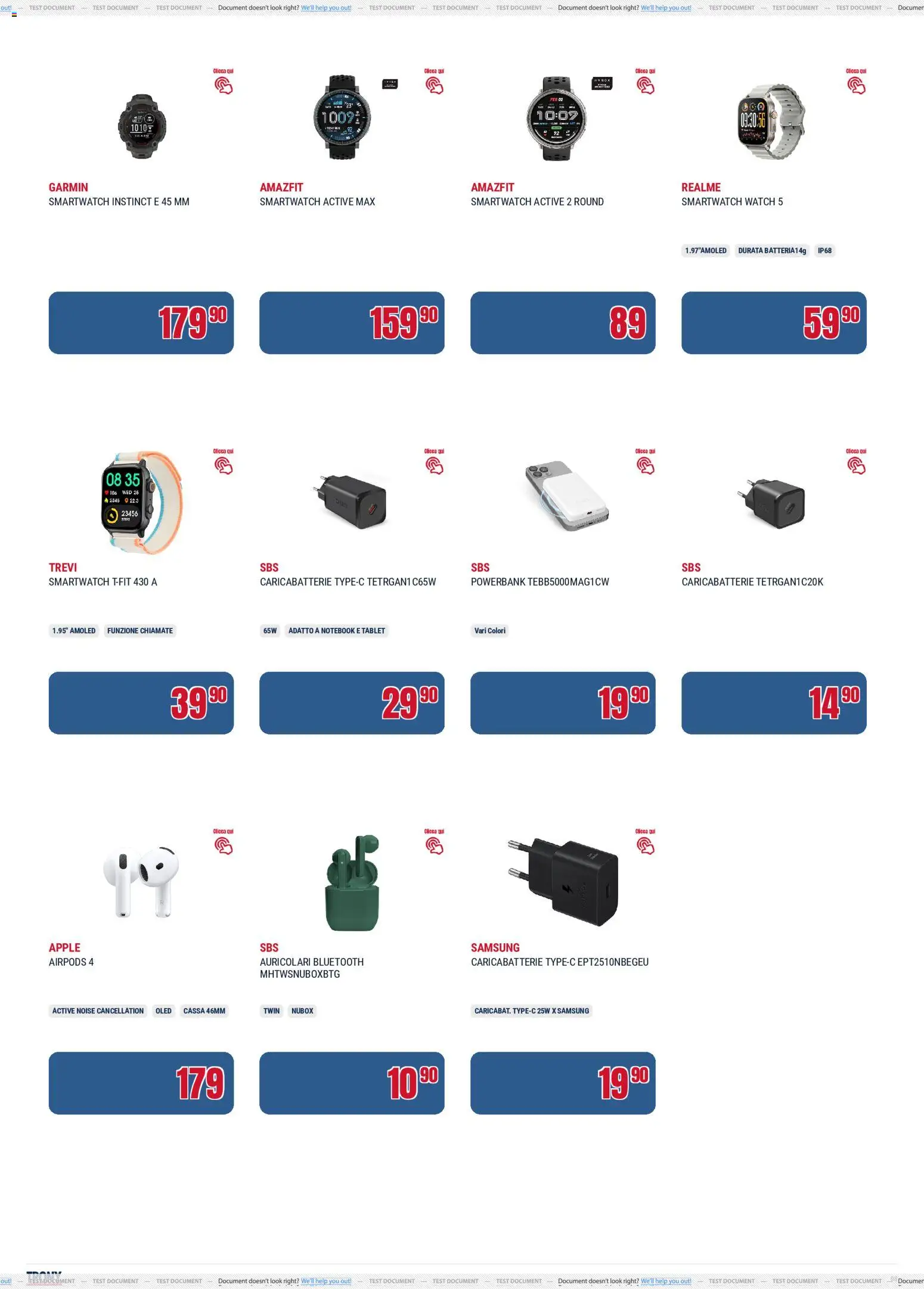 Volantino Trony del 21.05.2026 | Pagina: 8 | Prodotti: Notebook, Tablet, Airpods, Batteria