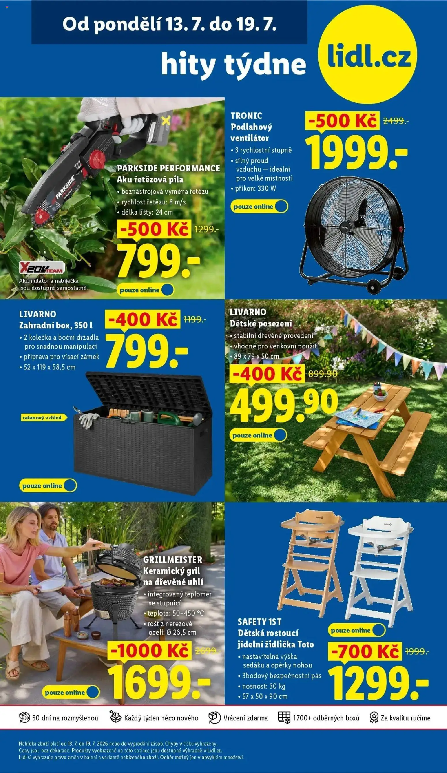 Lidl aktuální leták od 16.07.2026 | Strana: 49 | Produkty: Box, Parkside, Dřevěné uhlí, Rošt
