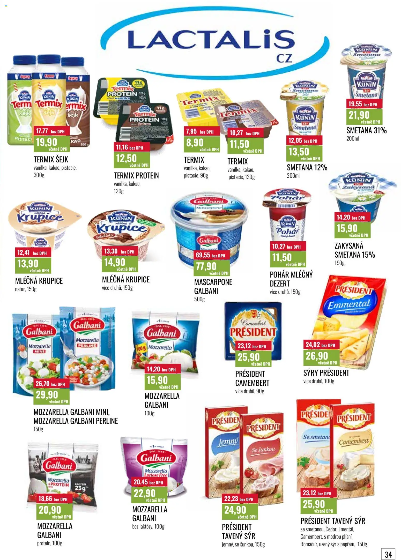 Ratio leták od 01.05.2026 | Strana: 35 | Produkty: Sýr, Smetana, Termix, Camembert